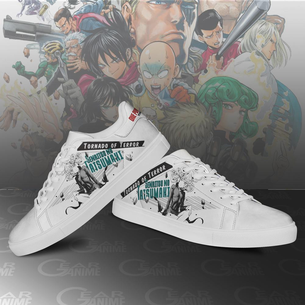 Tatsumaki Skate Shoes One Punch Man Custom Anime Shoes