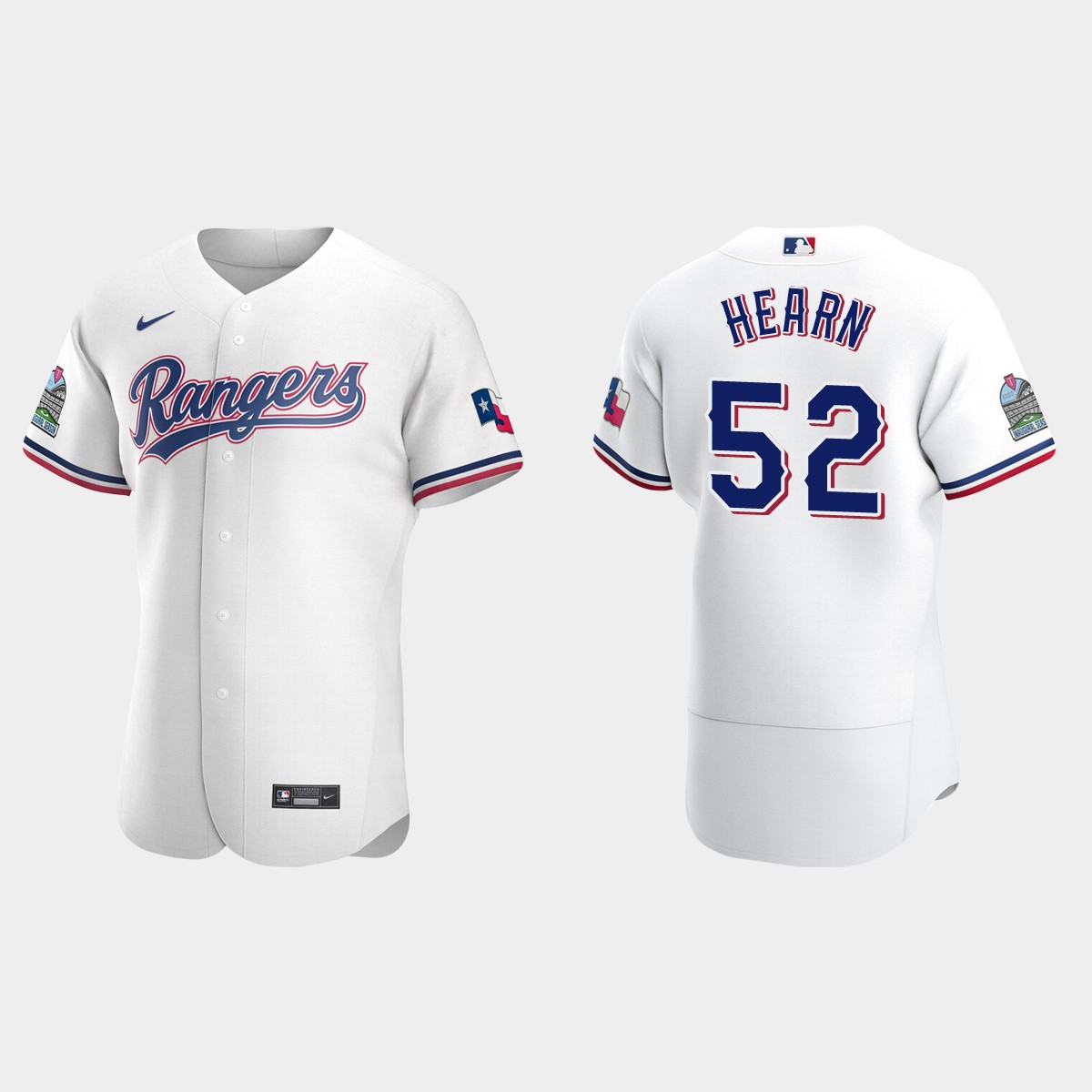 Taylor Hearn Texas Rangers Home Jersey - White