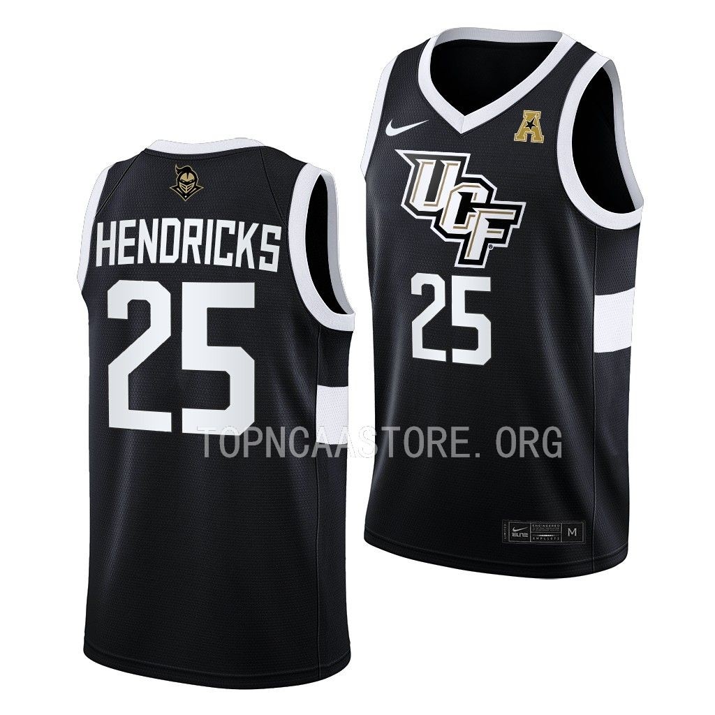 Taylor Hendricks UCF Knights #25 Black College Jersey 2022-23 Away
