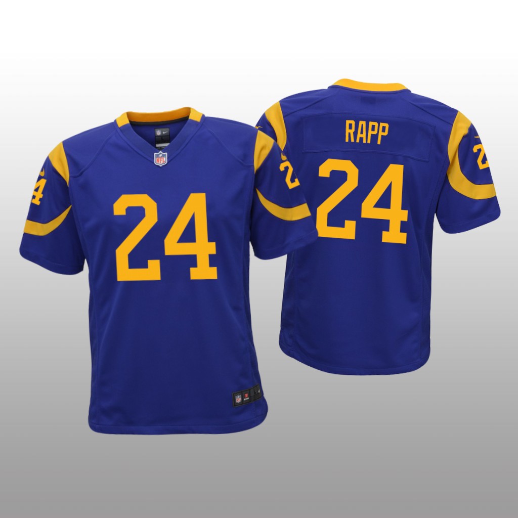 Taylor Rapp Los Angeles Rams Royal NFL Draft Game Jersey
