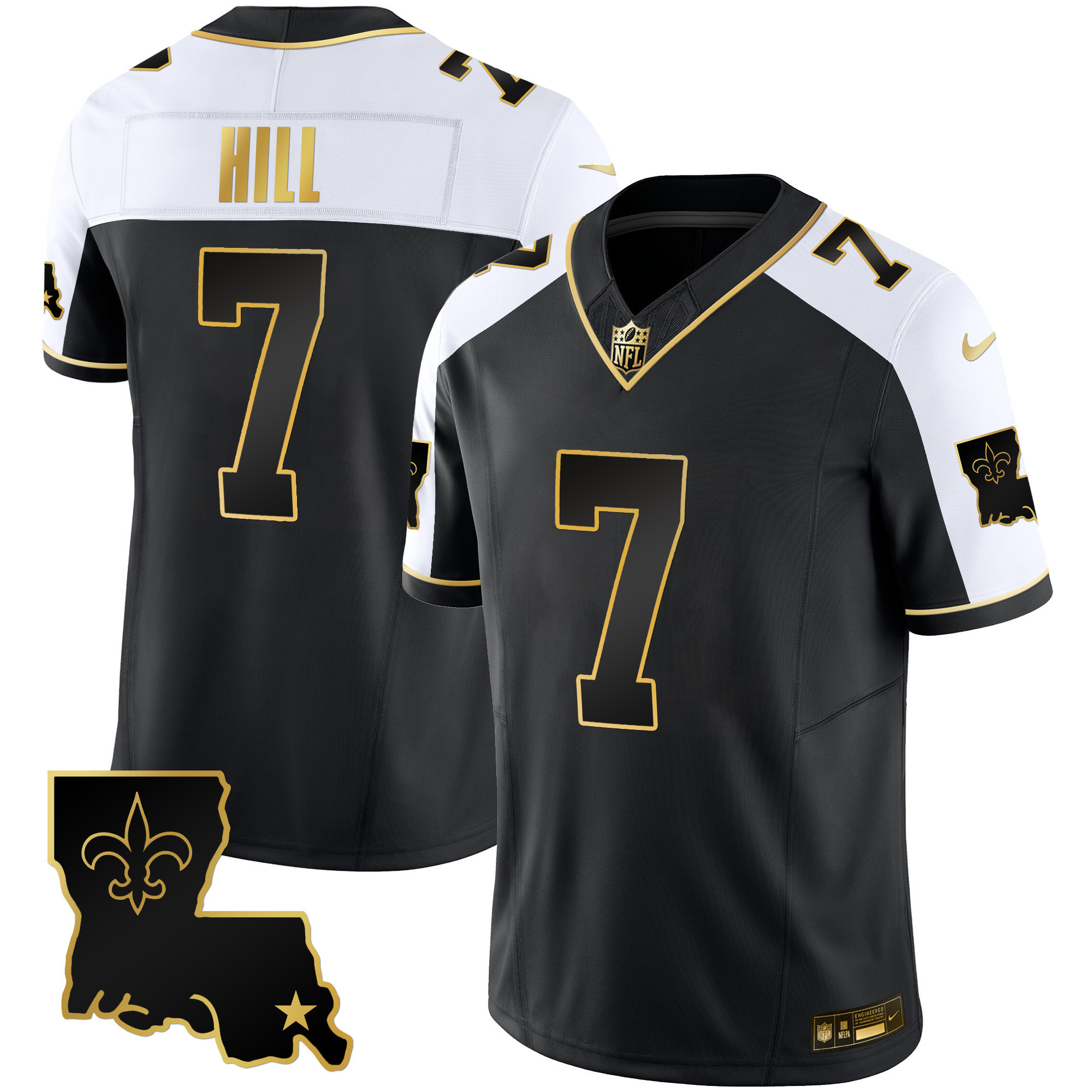 Taysom Hill Men's New Orleans Saints 1987 Legacy Gold Vapor Alternate Jersey - All Stitched 