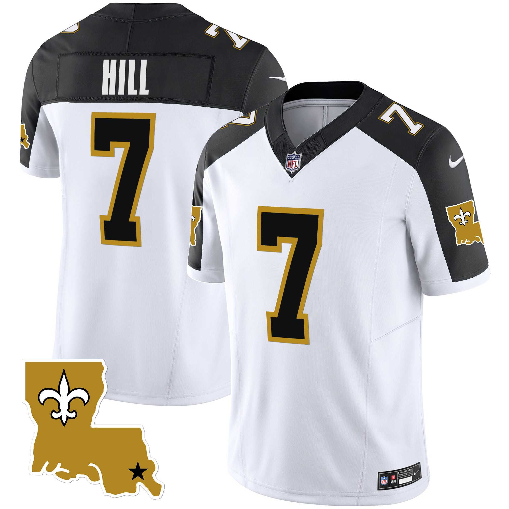 Taysom Hill Men's New Orleans Saints 1987 Legacy Vapor Inverted Jersey - All Stitched 