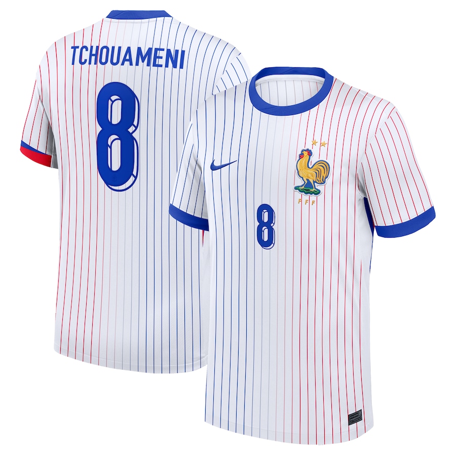 Tchouameni Men's France 2024 Stadium Away Soccer Jersey