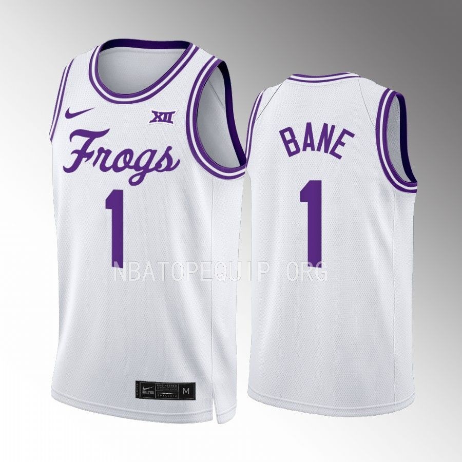TCU Horned Frogs Desmond Bane Jersey Classic White Alumni Uniform