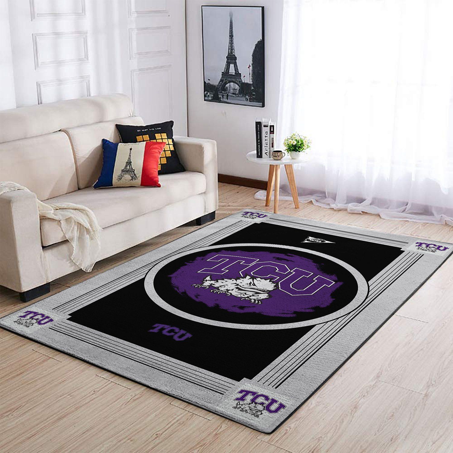 Tcu Horned Frogs Living Room Area Rectangle Rug