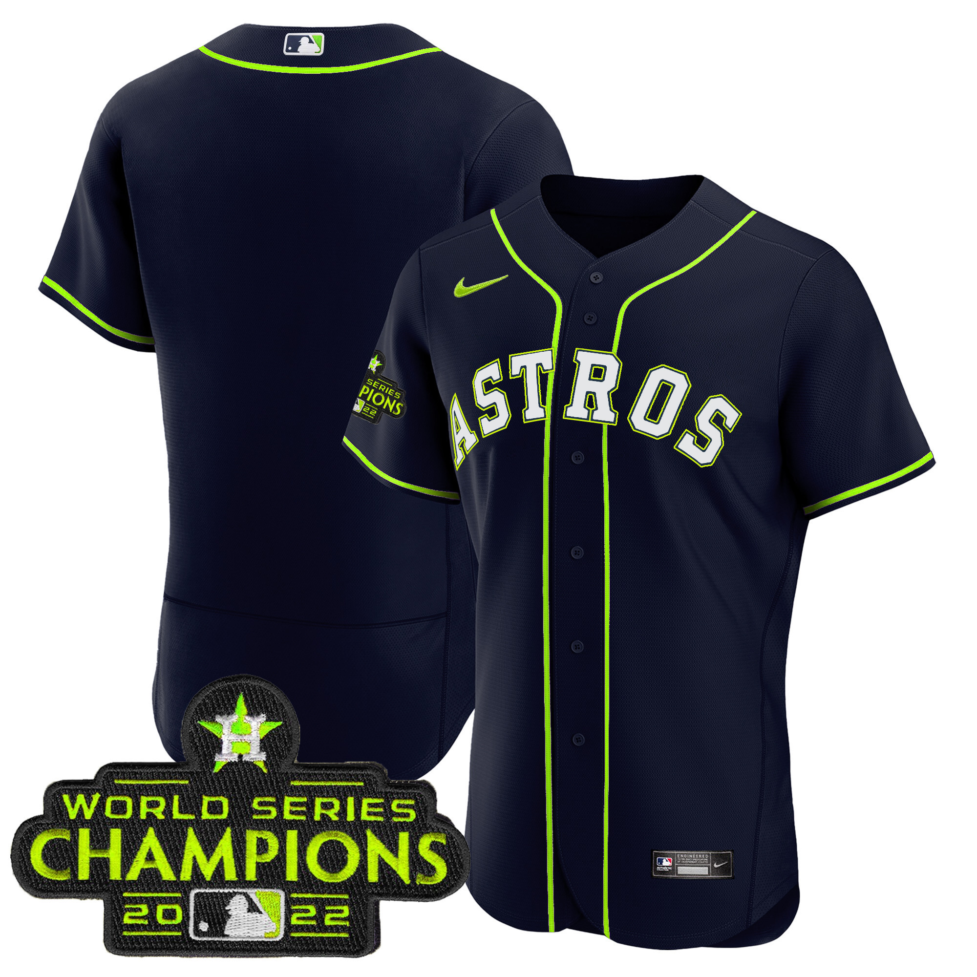Team Houston Astros Flex Base Fan Made Jersey - All Stitched