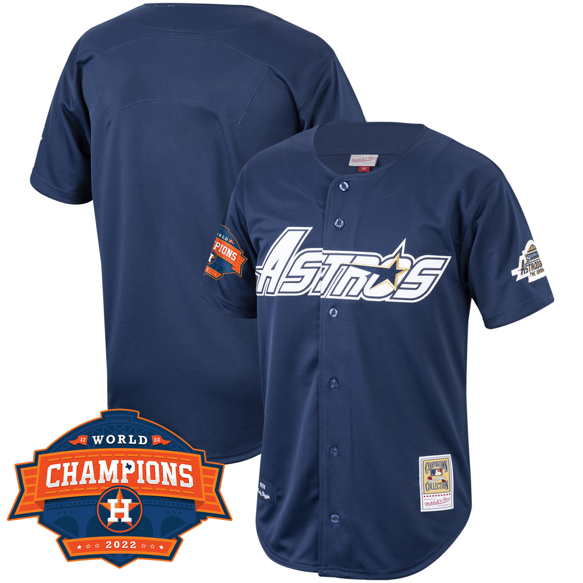Team Houston Astros Mitchell & Ness Cooperstown 2022 Champions Limited Jersey - All Stitched