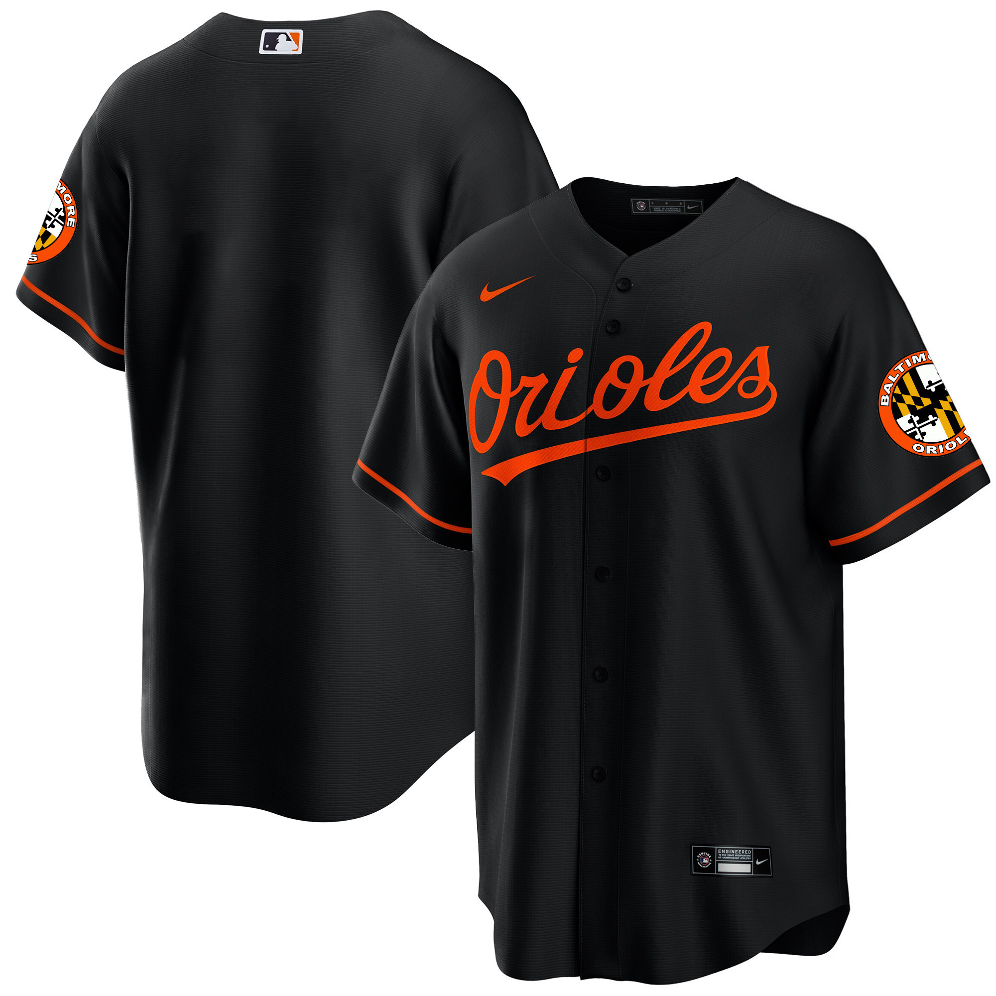 Team Men’s Baltimore Orioles 2023 Special Gold Cool Black Jersey - All Stitched