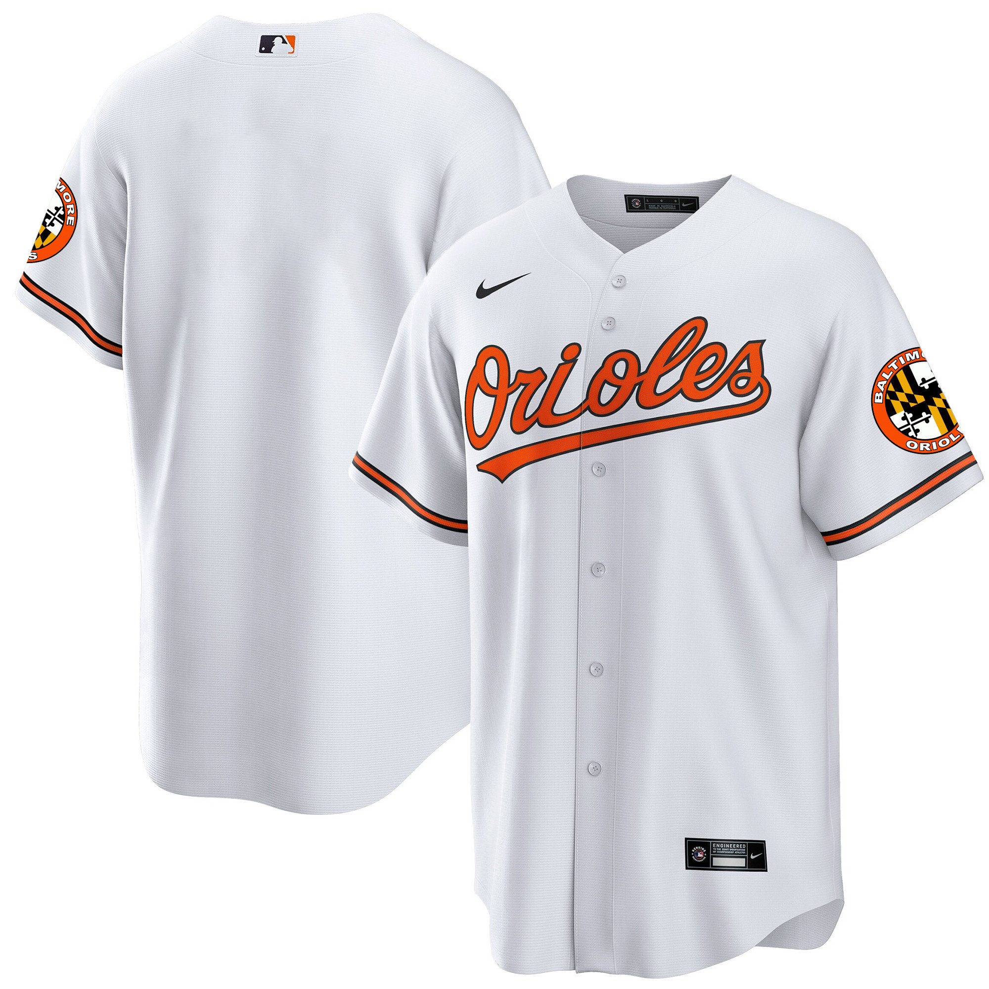 Team Men’s Baltimore Orioles 2023 Special Gold Cool White Jersey - All Stitched