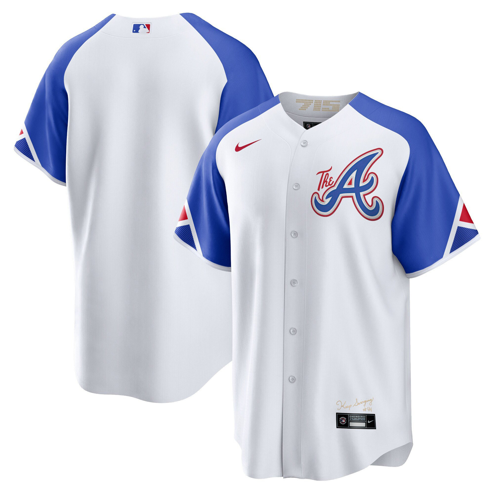 Team Men's Atlanta Braves Champions City Connect Gold Cool Base Jersey - All Stitched