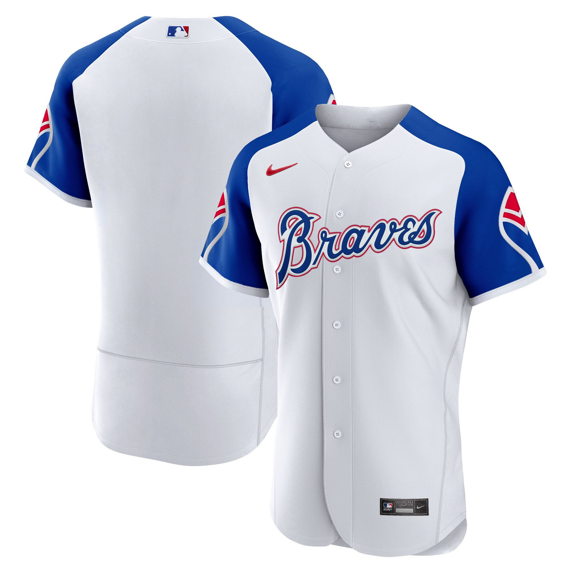Team Men's Atlanta Braves Throwback 1974 - 1982 Flex Base 1974 Jersey - All Stitched