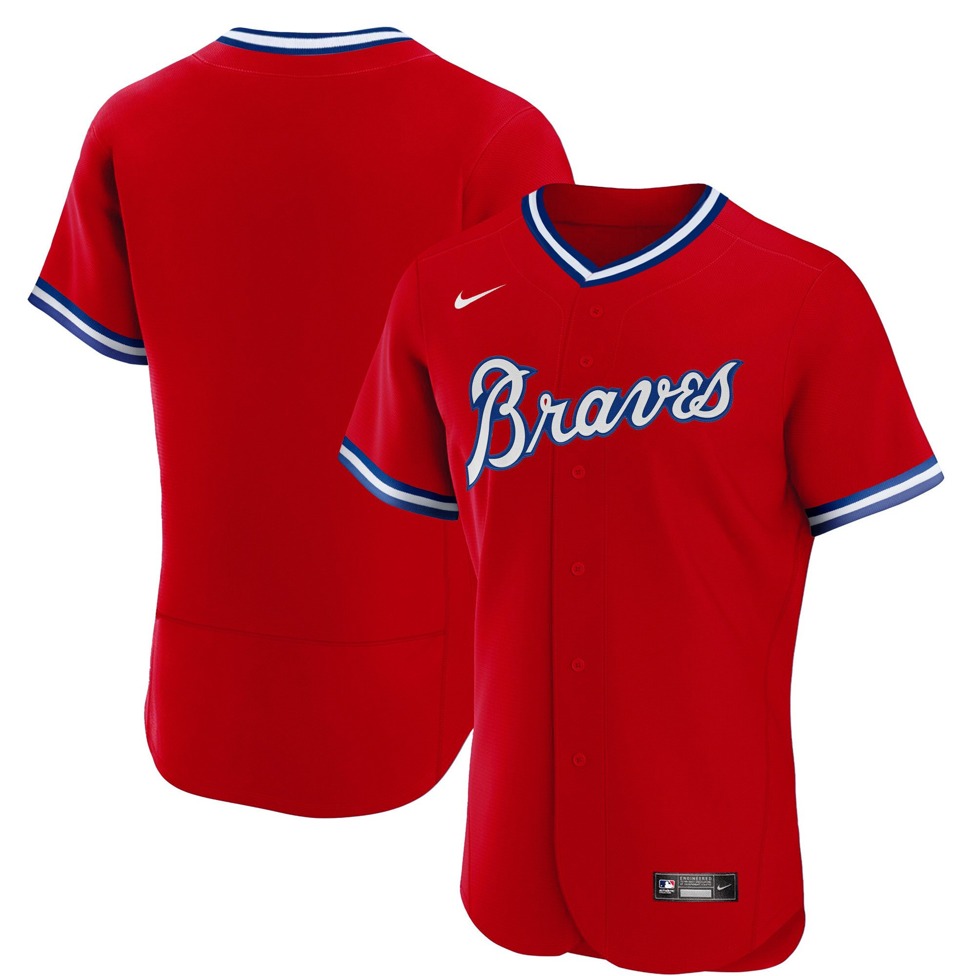 Team Men's Atlanta Braves Throwback 1974 - 1982 Flex Base 1980 Jersey - All Stitched