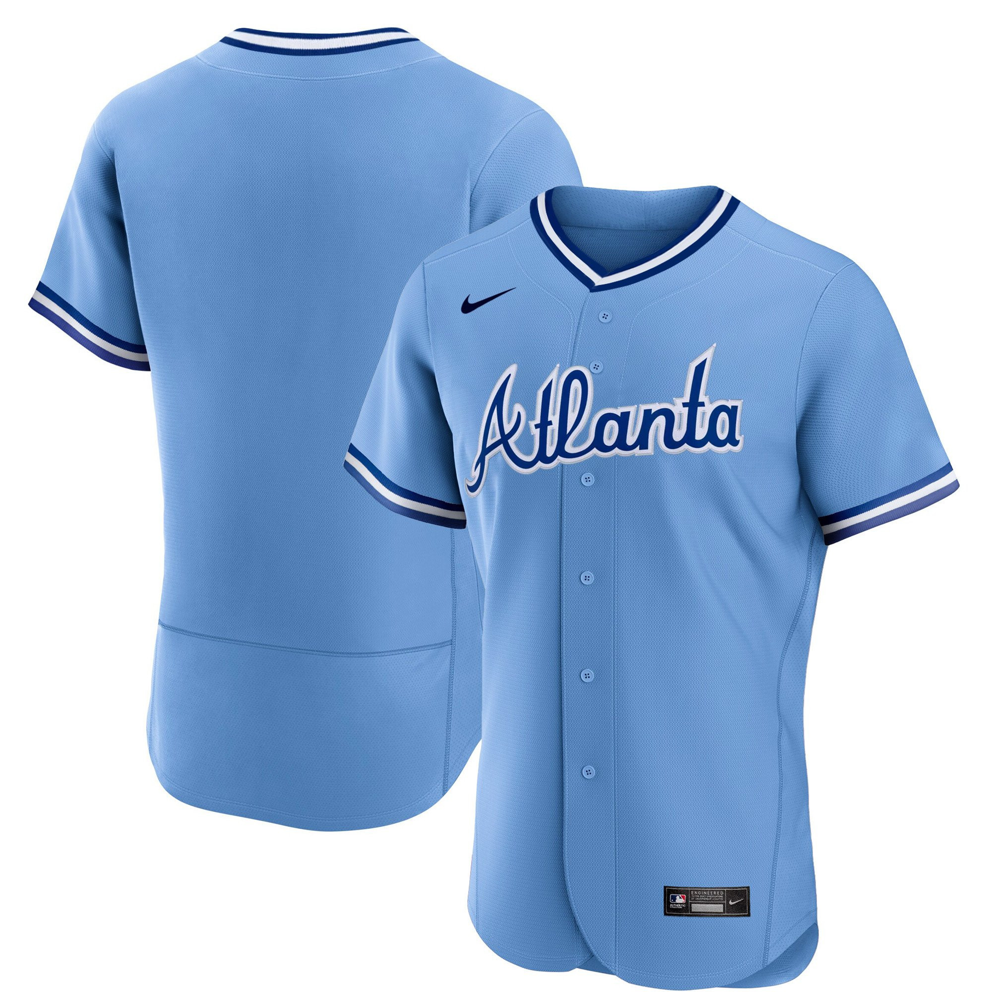 Team Men's Atlanta Braves Throwback 1974 - 1982 Flex Base 1982 Jersey - All Stitched