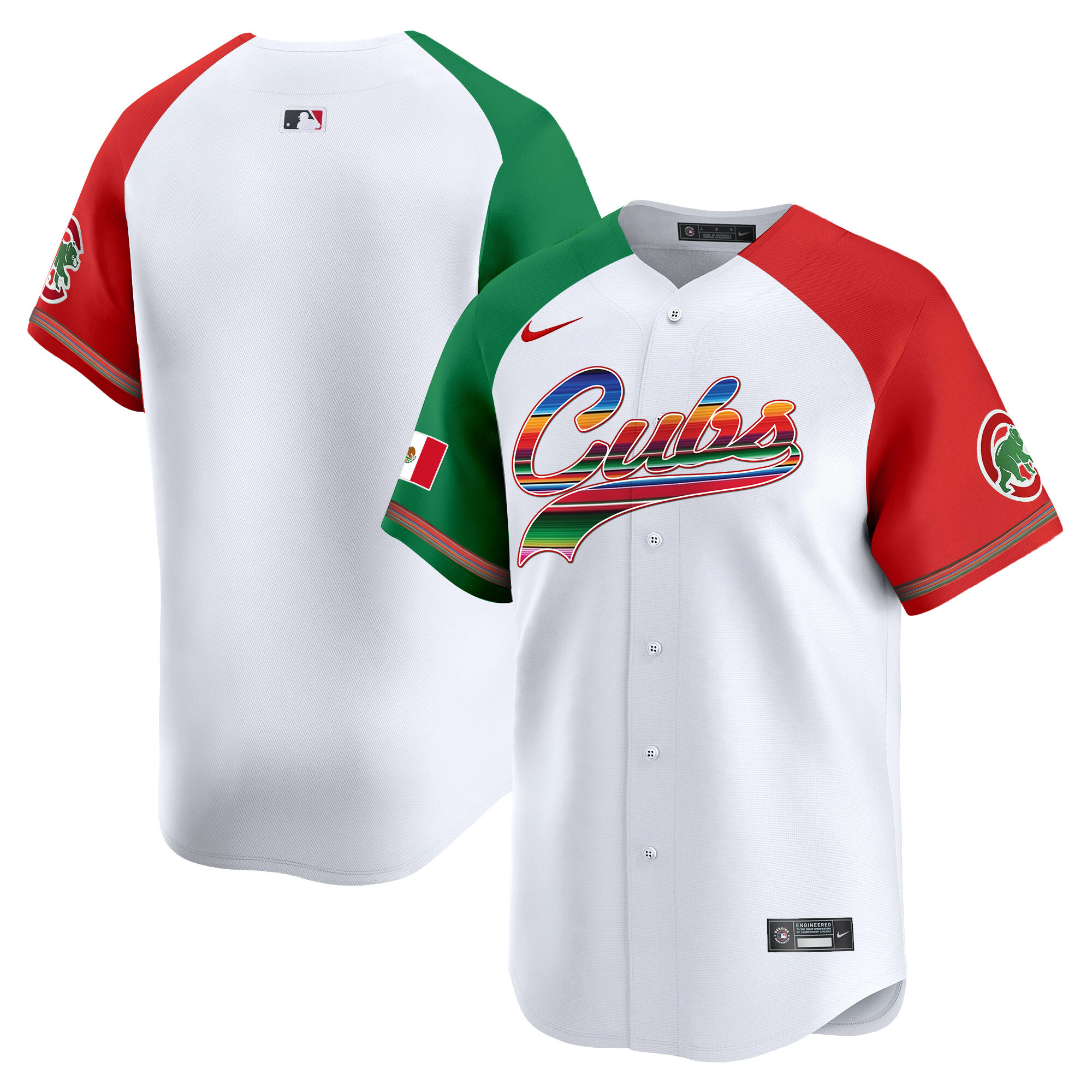 Team Men's Chicago Cubs Mexico Vapor Premier Limited V2 Alternate Jersey - All Stitched