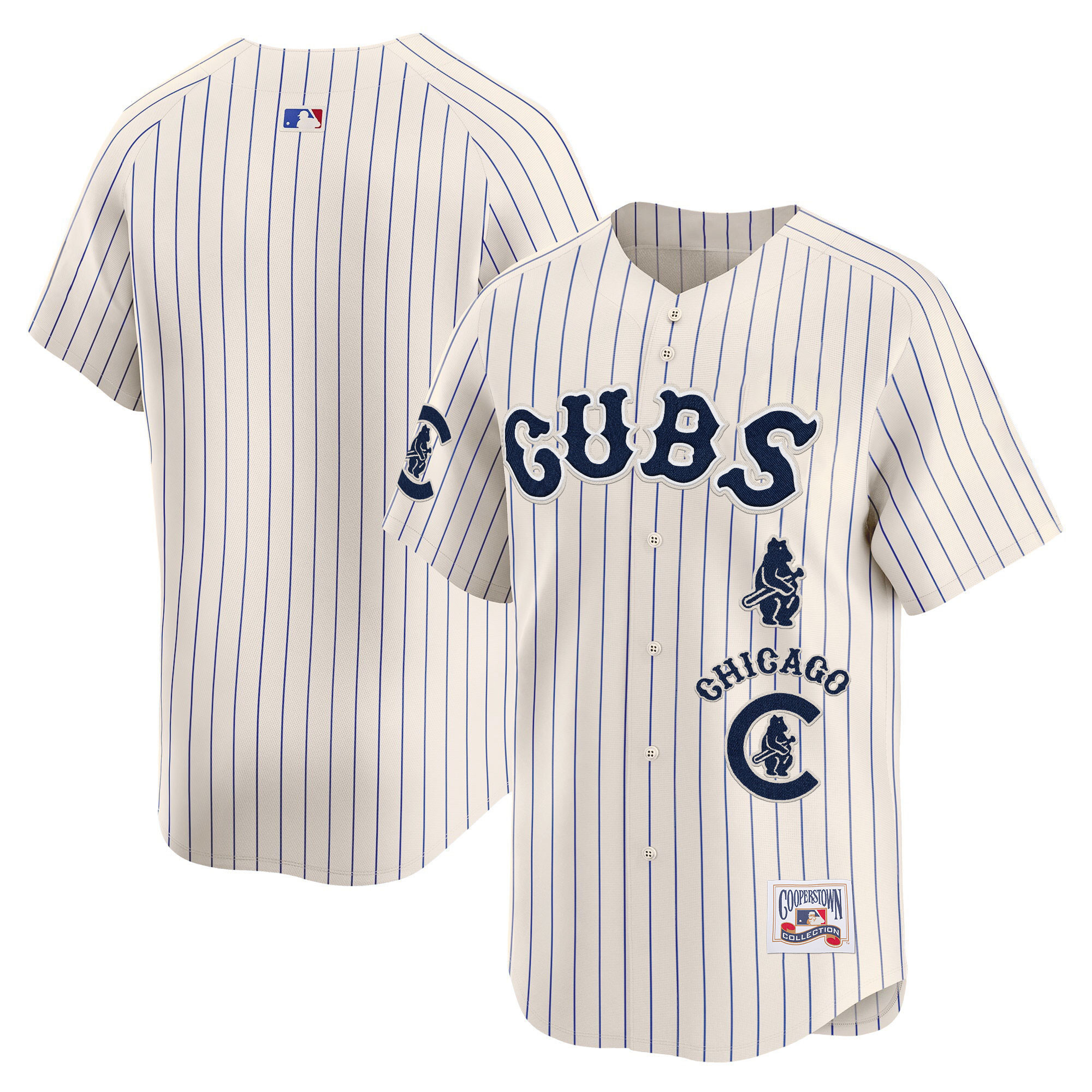 Team Men's Chicago Cubs Special Vapor Premier Limited Pinstripe Jersey - All Stitched