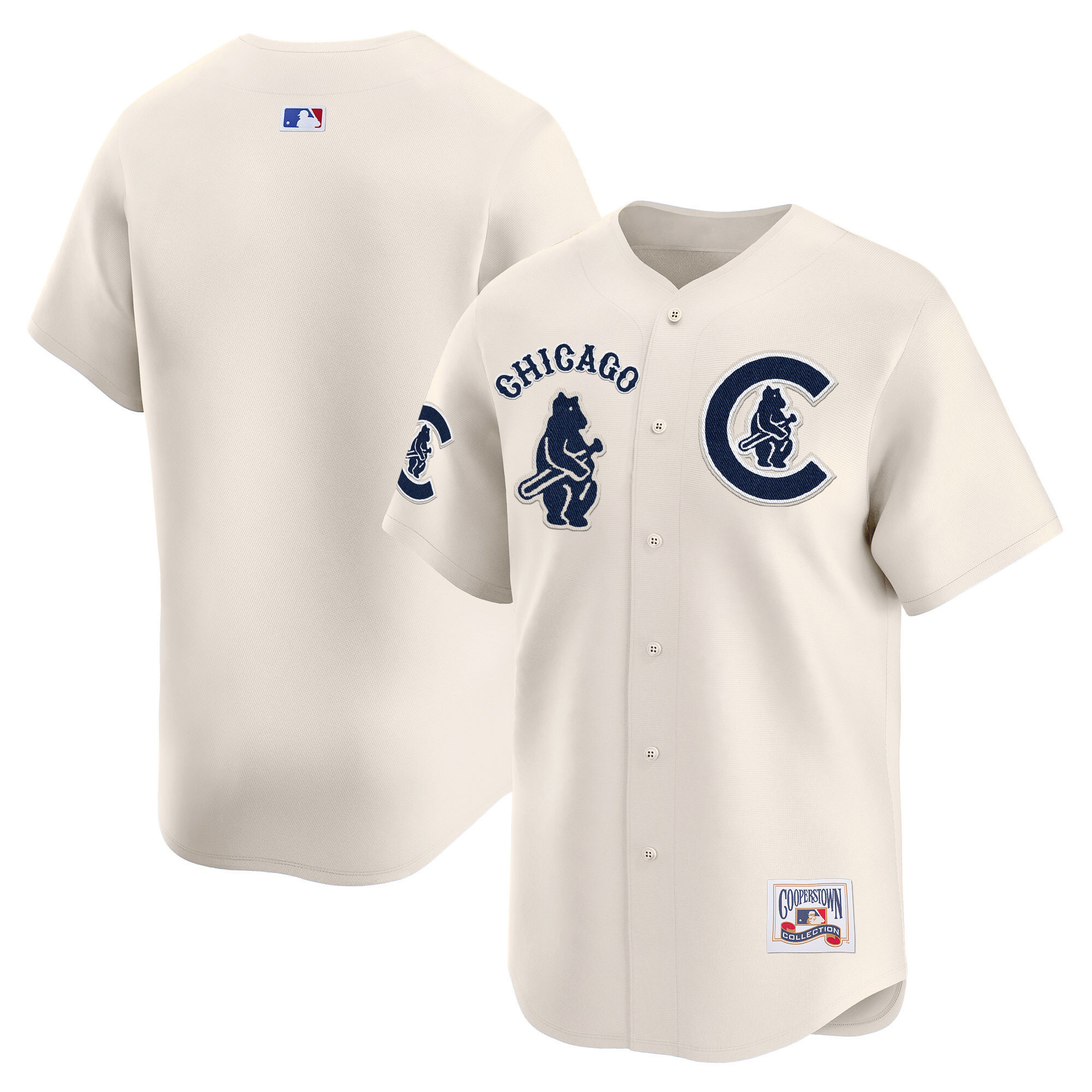 Team Men's Chicago Cubs Special Vapor Premier Limited V2 Cream Jersey - All Stitched