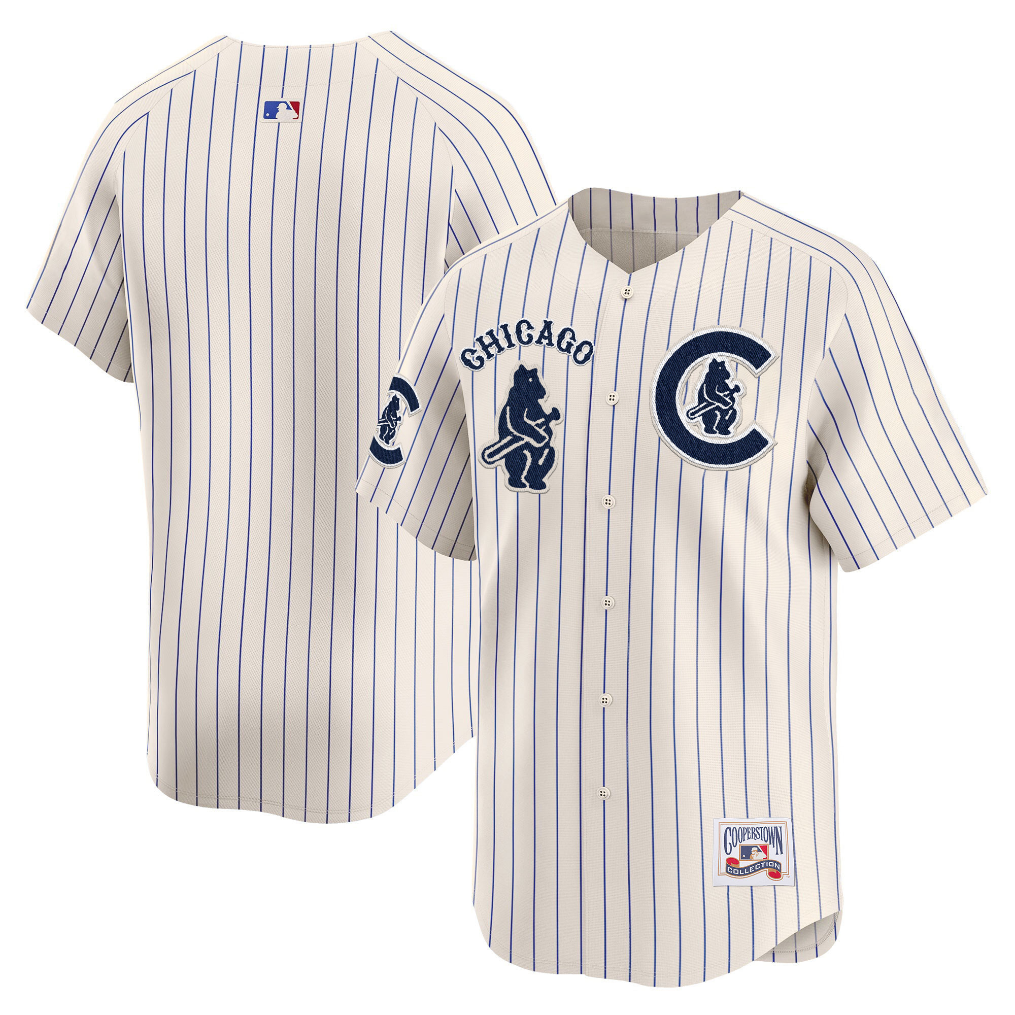 Team Men's Chicago Cubs Special Vapor Premier Limited V2 Pinstripe Jersey - All Stitched