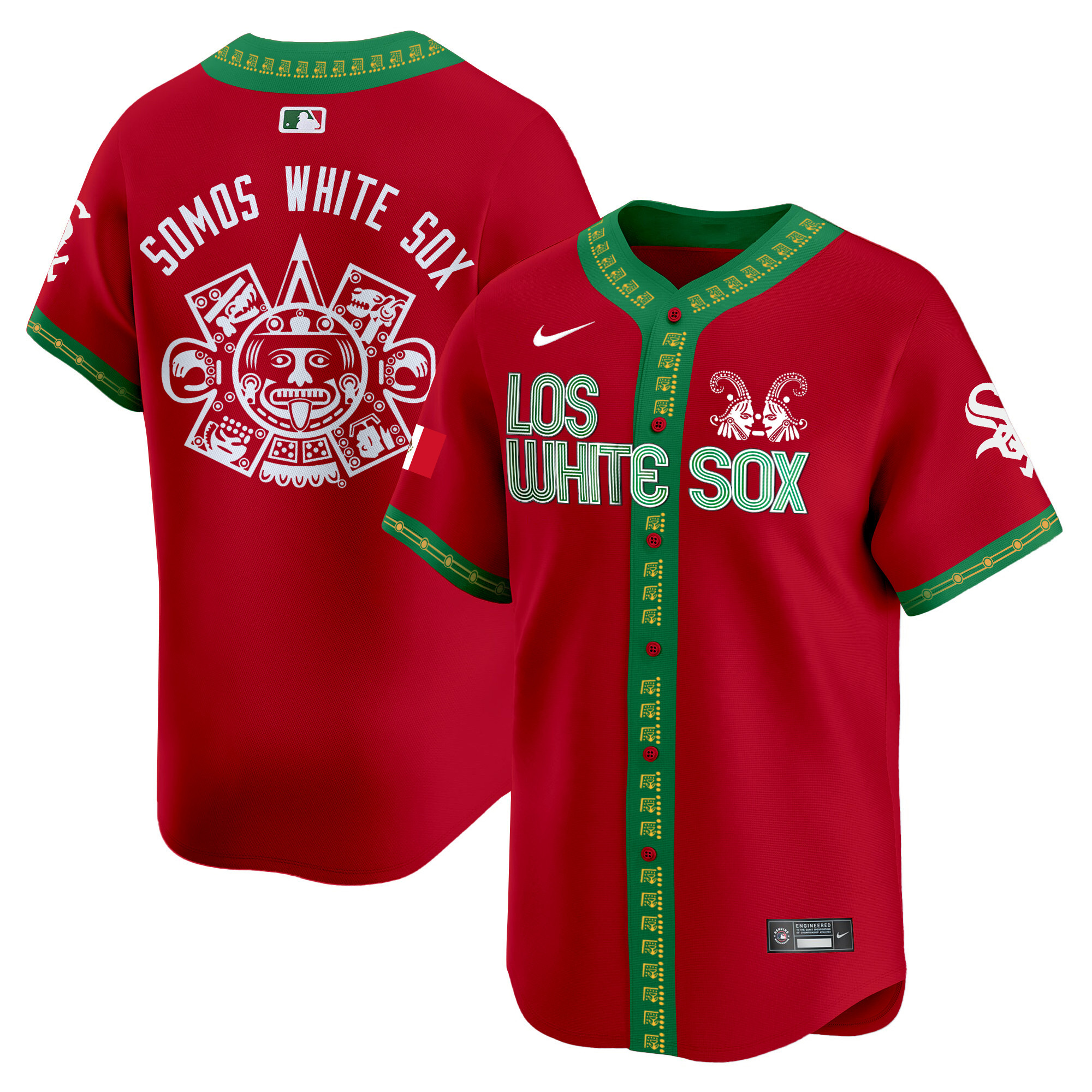 Team Men's Chicago White Sox Mexico Vapor Premier Limited Red Jersey - All Stitched