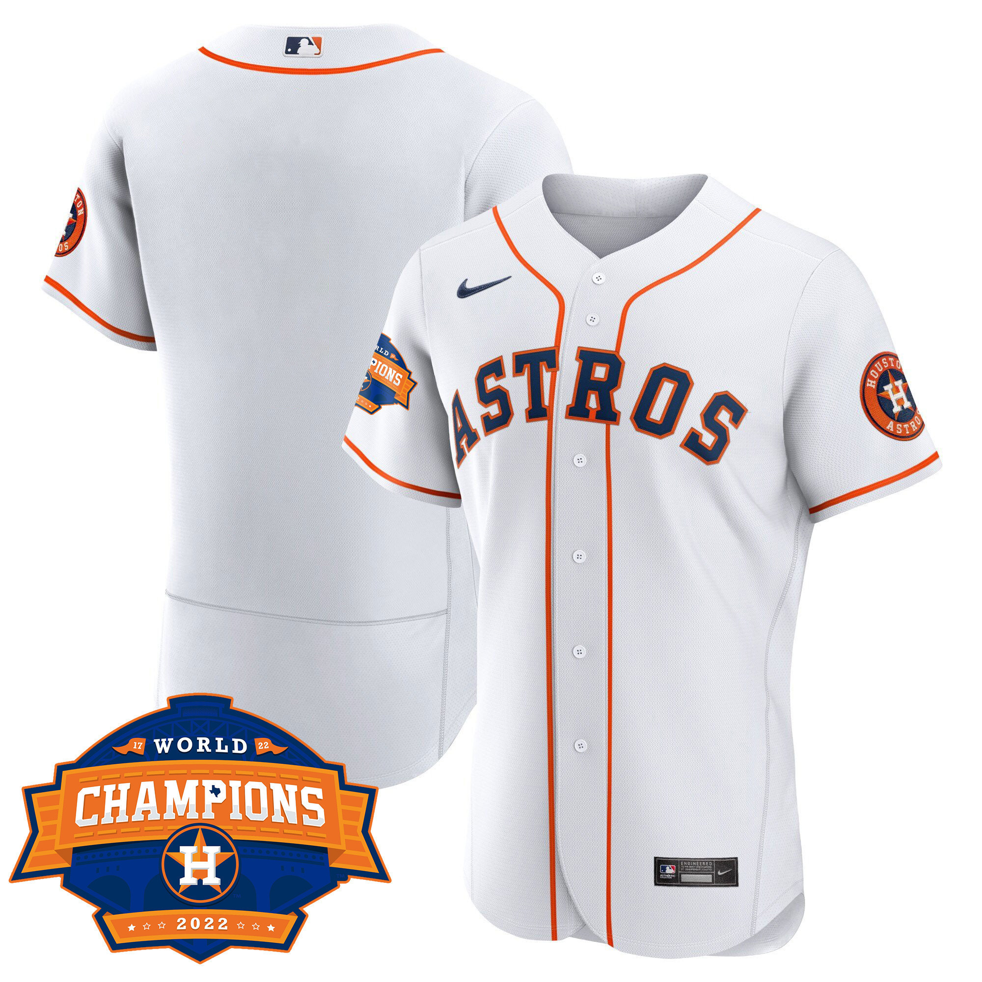 Team Men's Houston Astros 2022 Champions Limited Flex Home Jersey - All Stitched