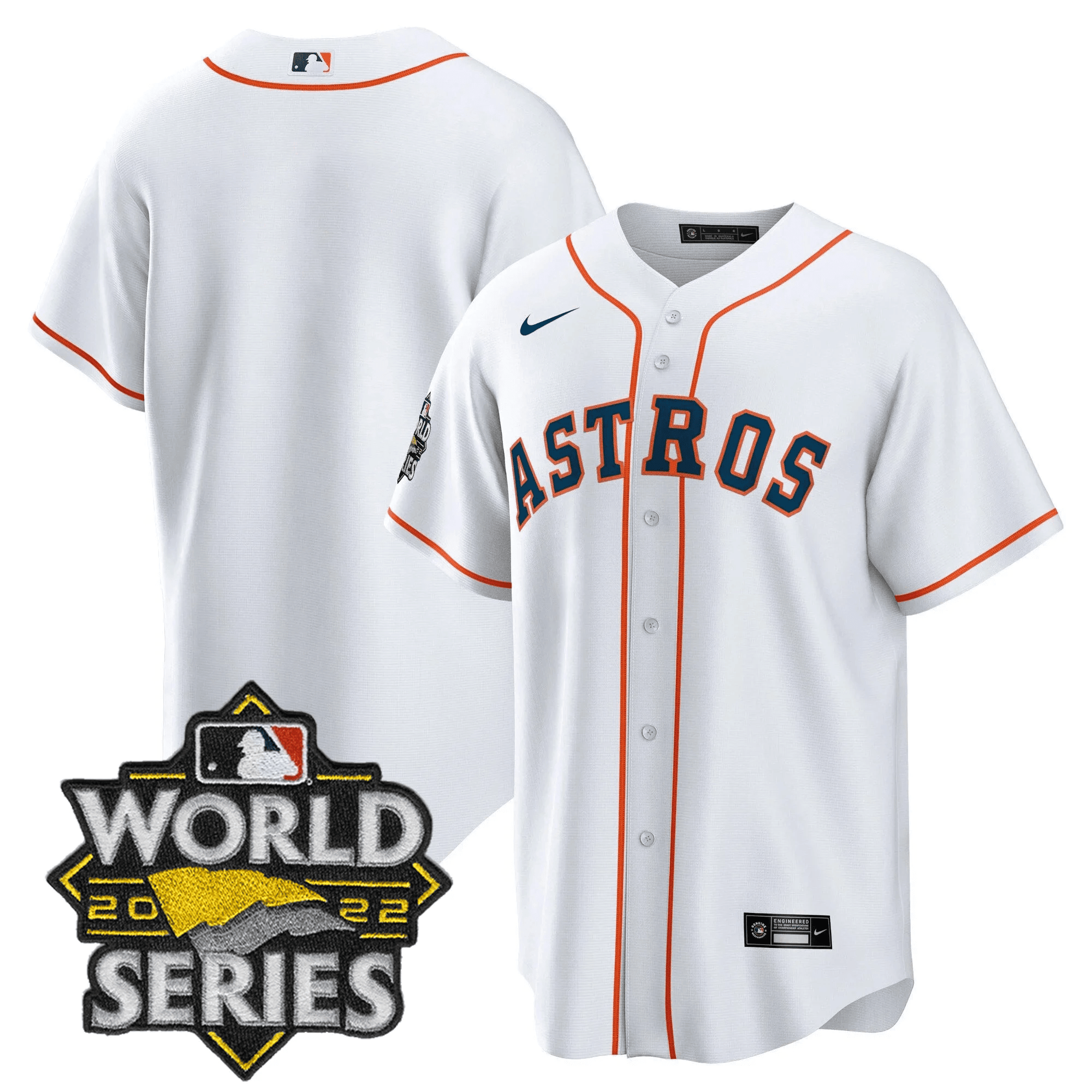 Team Men's Houston Astros 2022 World Series Player Cool Home Jersey - All Stitched