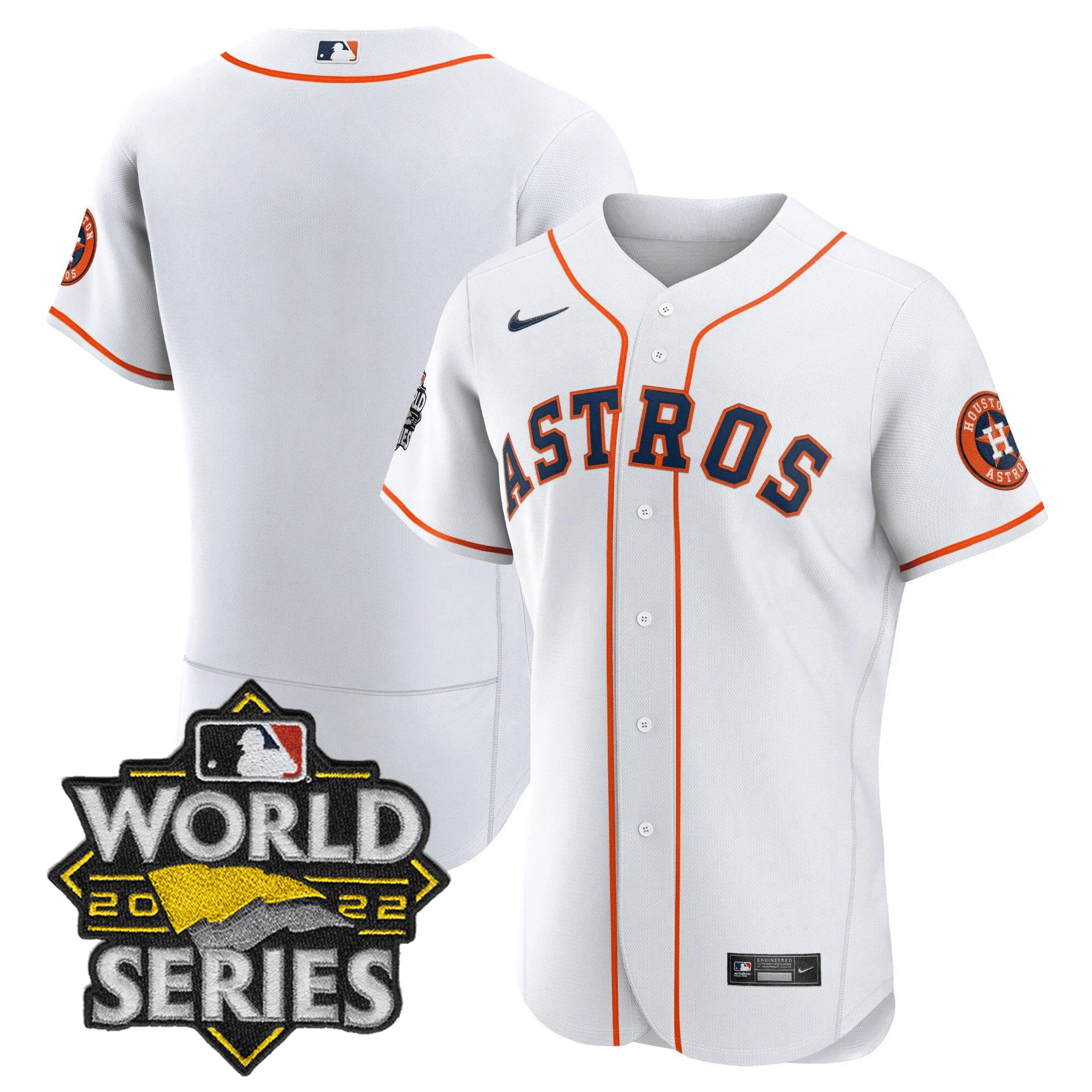 Team Men's Houston Astros 2022 World Series Player Flex Home Jersey - All Stitched