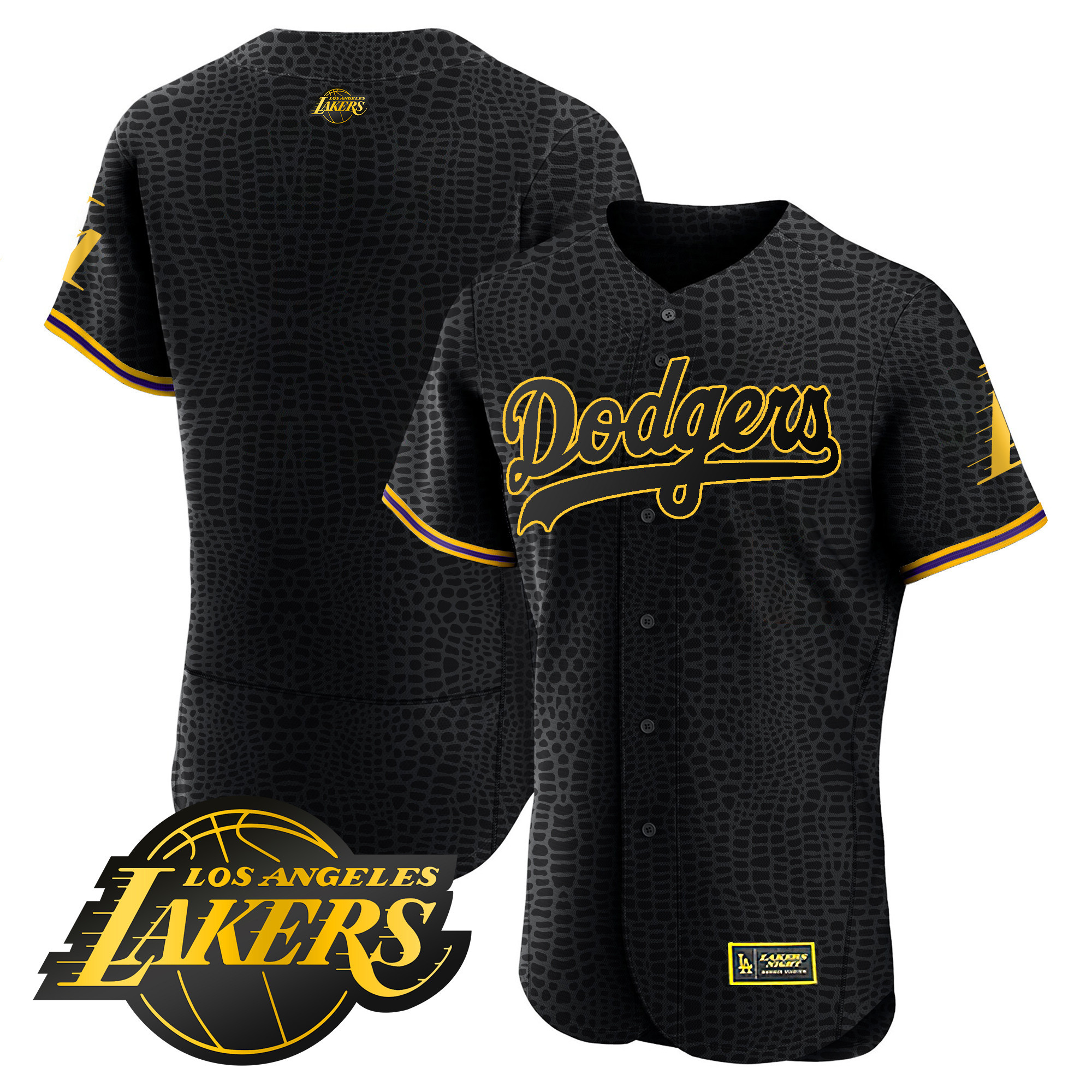 Team Men's Los Angeles Dodgers Flex Base Mamba Jersey - All Stitched