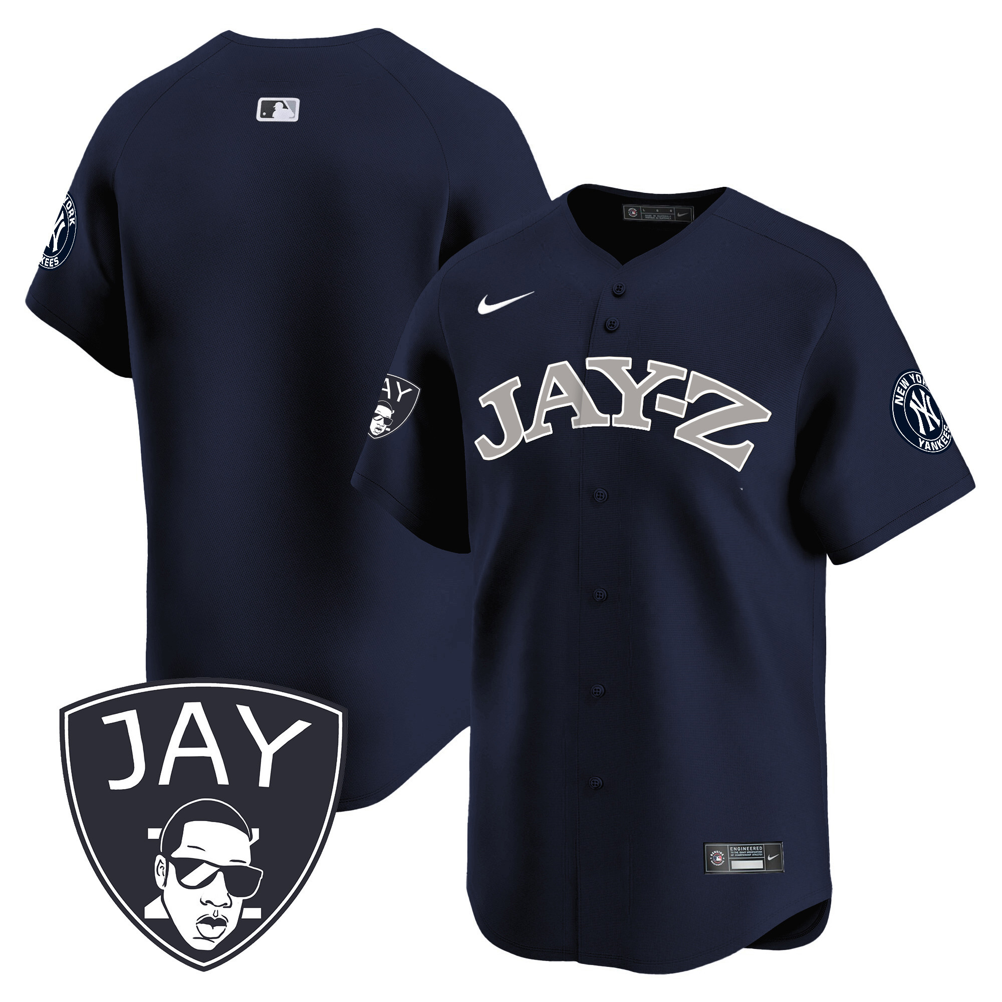 Team Men's New York Yankees Jay-Z Vapor Premier Limited Alternate Jersey - All Stitched