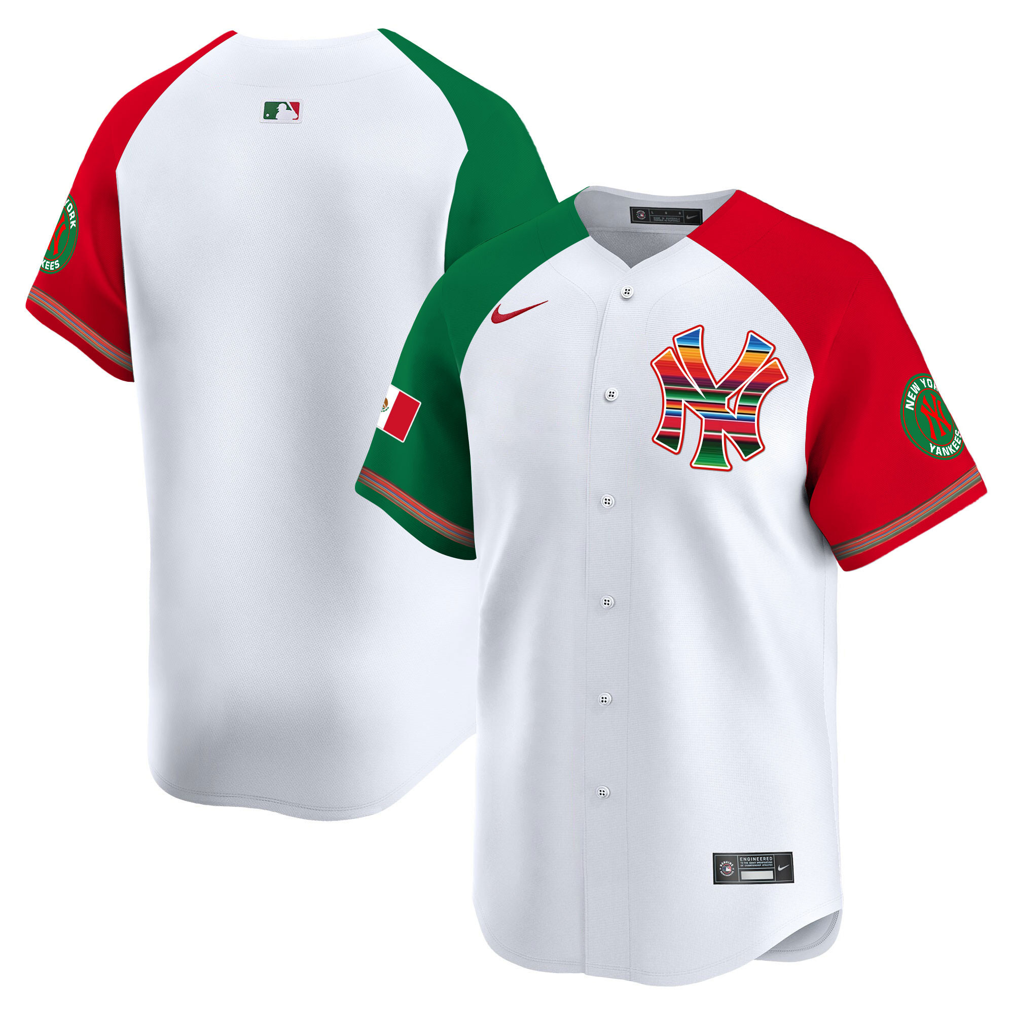 Team Men's New York Yankees Mexico Vapor Premier Limited Alternate Jersey - All Stitched