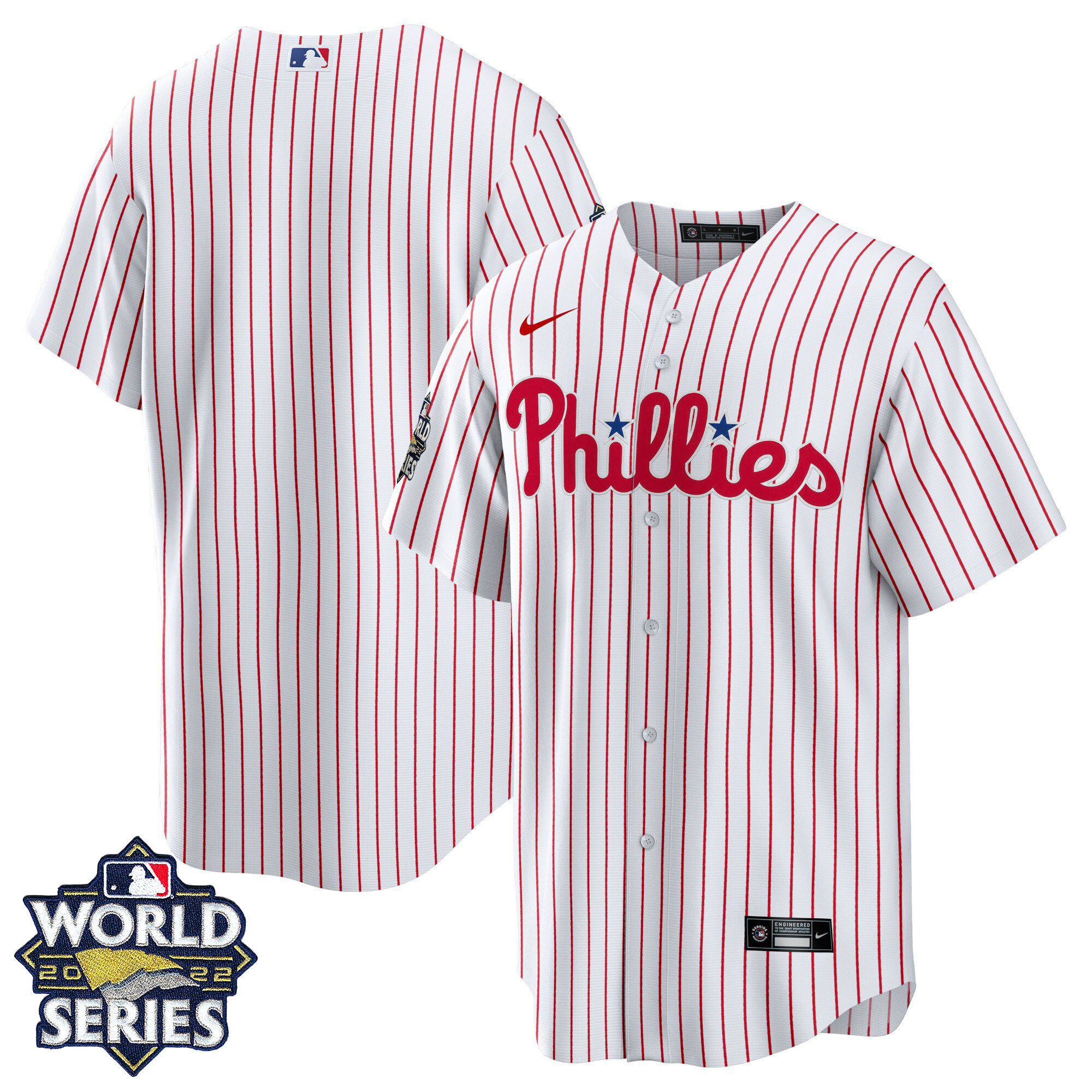 Team Men's Philadelphia Phillies 2022 World Series Home Player Cool Base Jersey - All Stitched