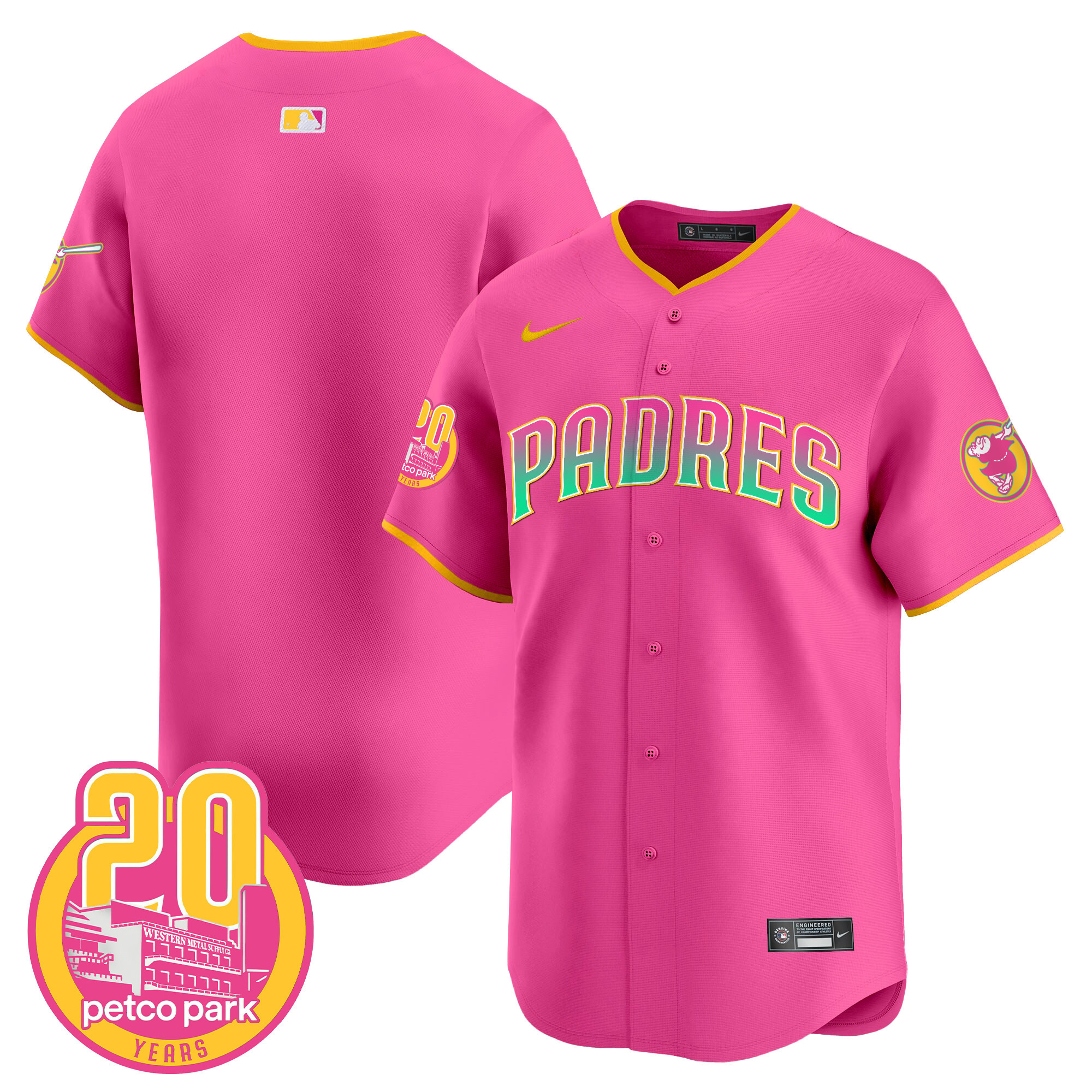 Team Men's San Diego Padres 2024 San Diego City Style Vapor Premier Limited Pink Jersey - All Stitched