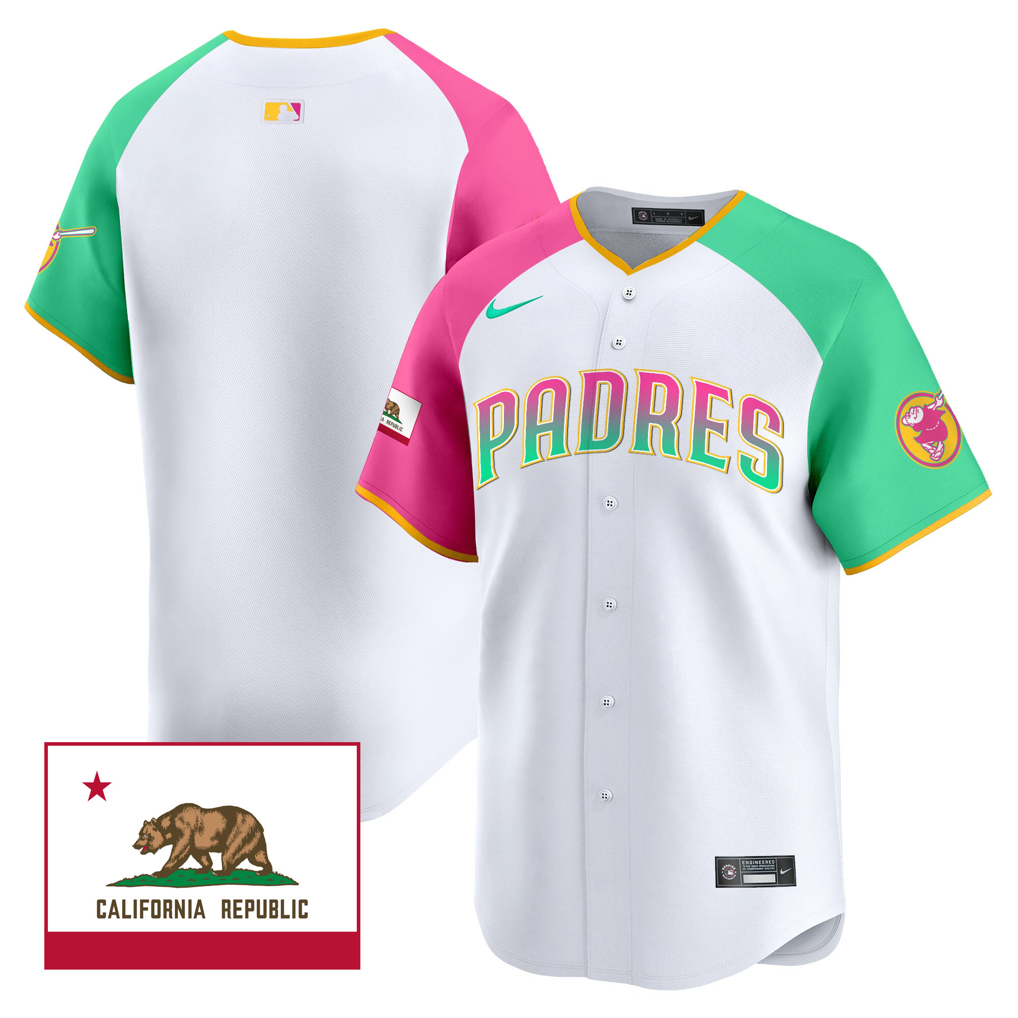 Team Men's San Diego Padres 2024 San Diego City Style Vapor Premier Limited V2 Alternate Jersey - All Stitched