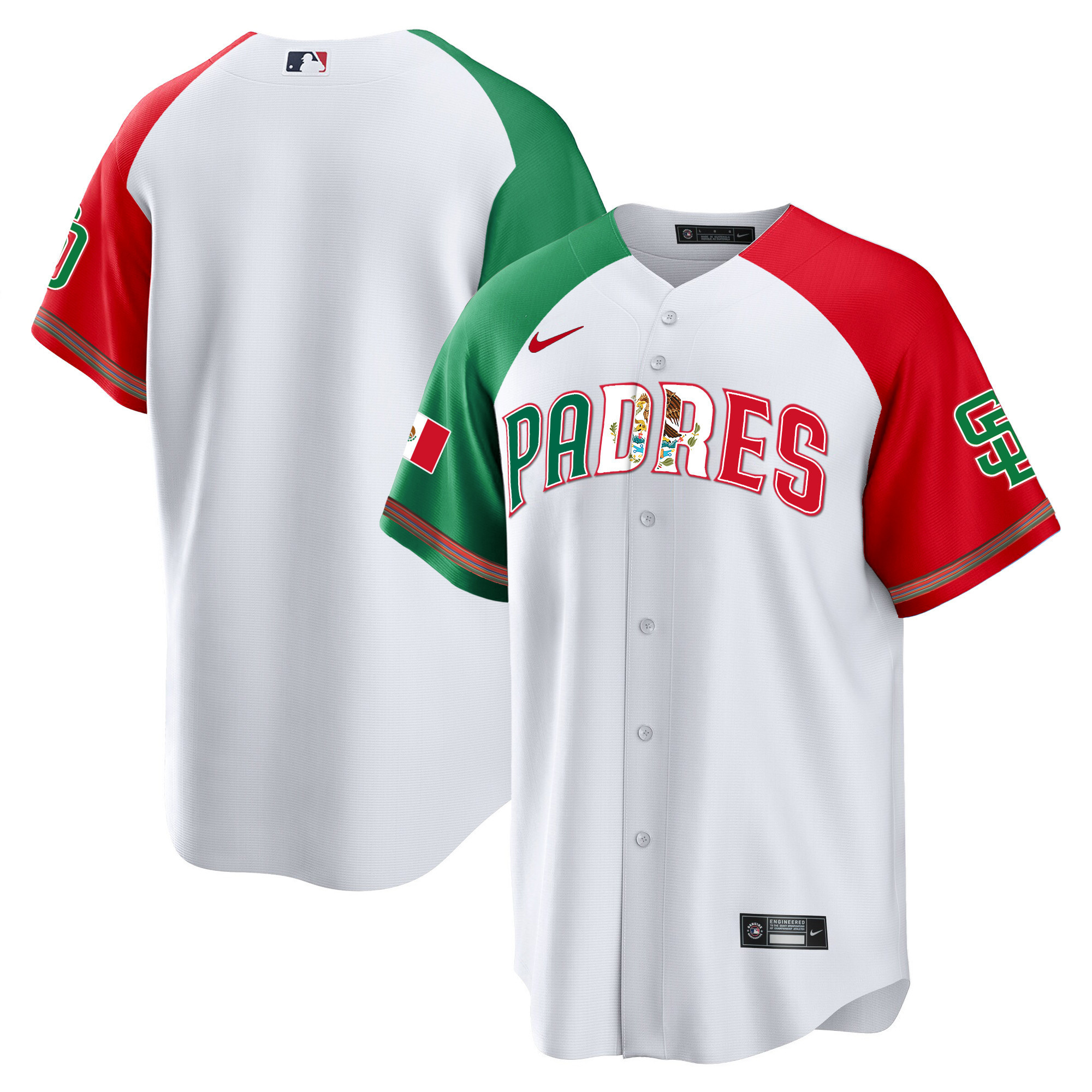 Team Men's San Diego Padres Mexico Cool Base Limited V2 Alternate Jersey - All Stitched