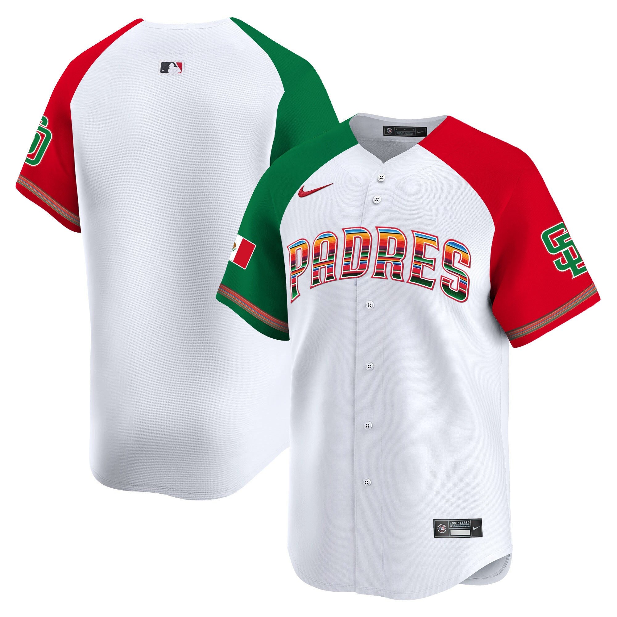 Team Men's San Diego Padres Mexico Premier Limited Alternate Jersey - All Stitched
