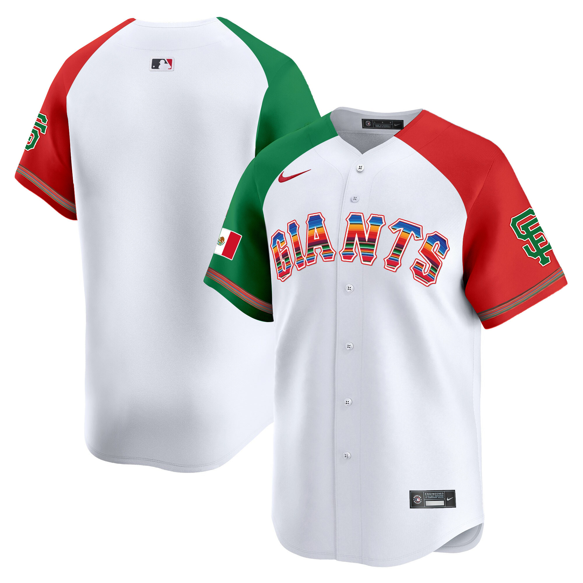 Team Men's San Francisco Giants Mexico Vapor Premier Limited Alternate Jersey - All Stitched