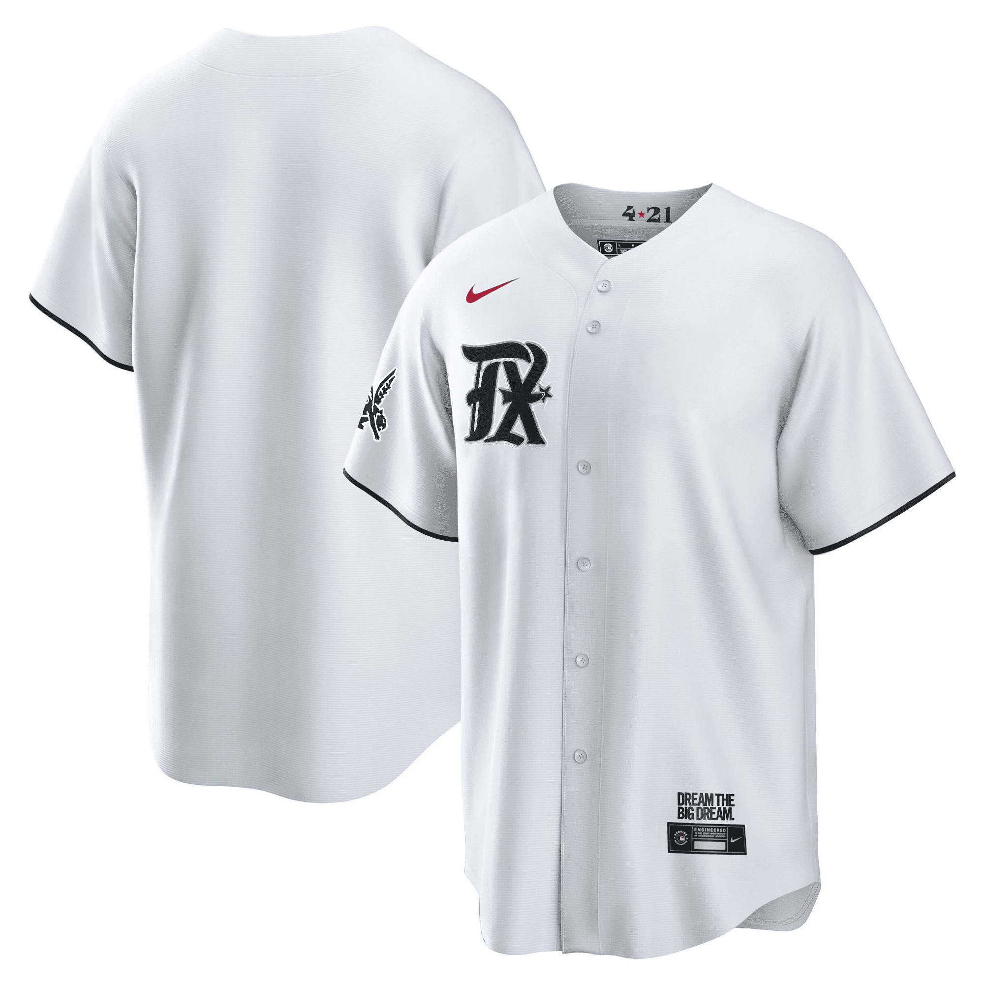 Team Men's Texas Rangers 2023 City Connect Collection Cool White Jersey - All Stitched