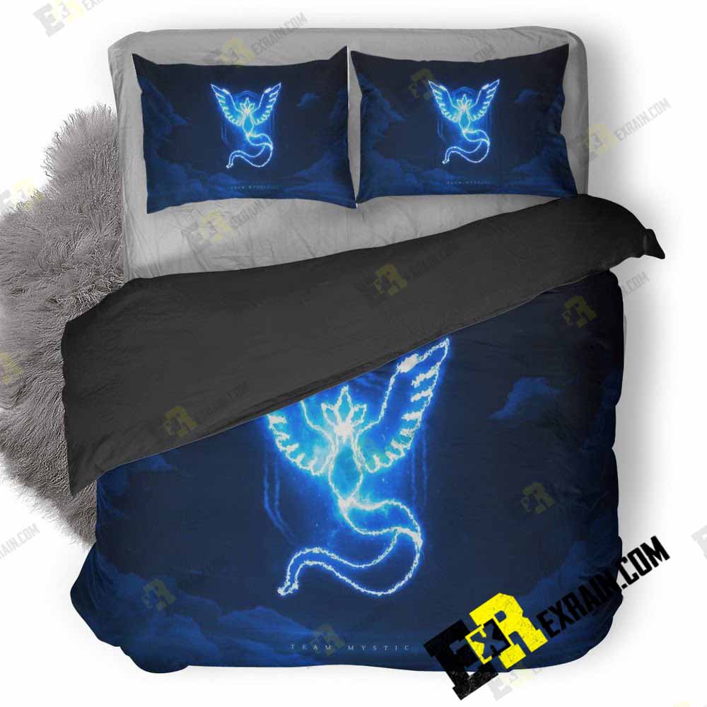Team Mystic Artwork Po 3D Customized Duvet Cover Bedding Set