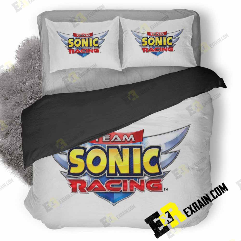 Team Sonic Racing Logo Kj 3D Customized Duvet Cover Bedding Set