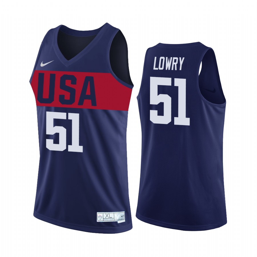Team USA Kyle Lowry Navy Training Camp Practice Jersey