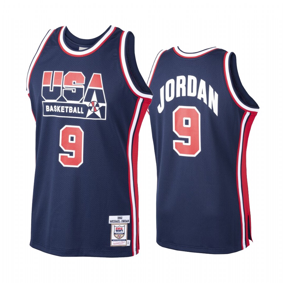 Team USA Michael Jordan Navy 1992 Olympics Jersey
