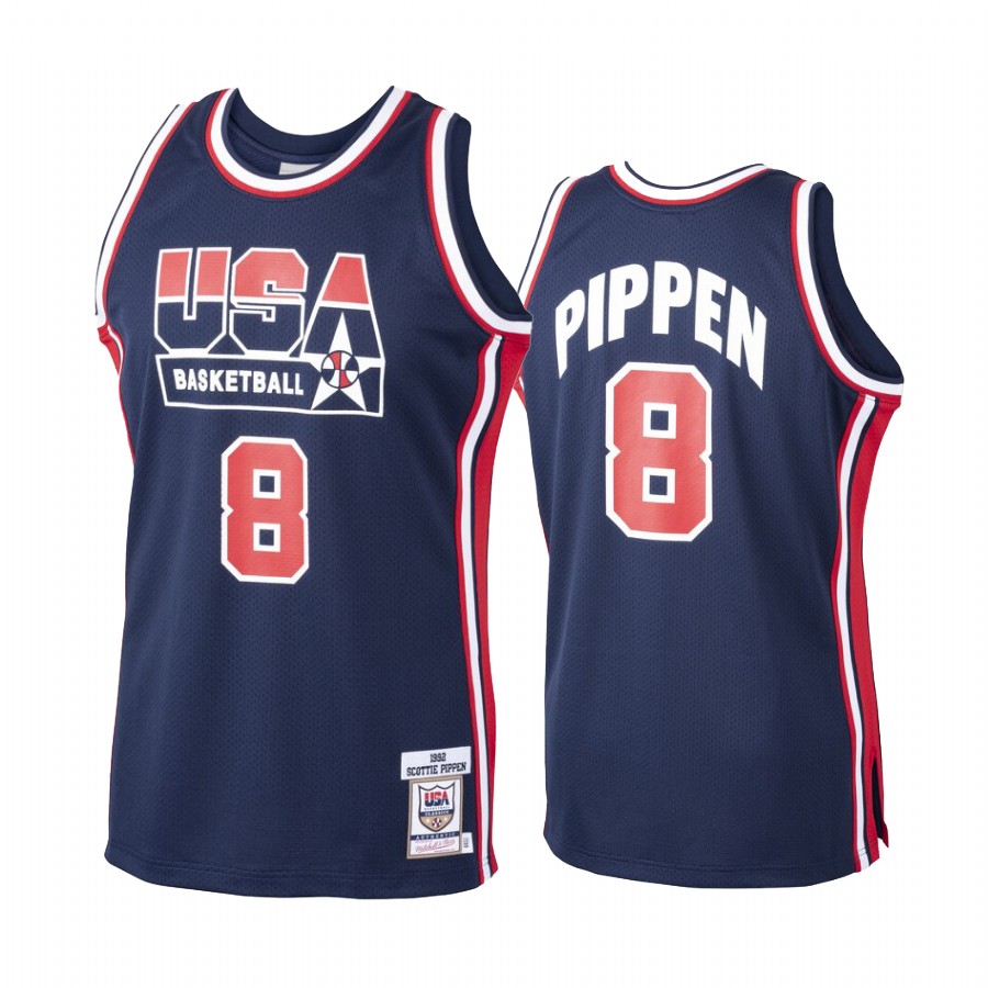 Team USA Scottie Pippen Navy 1992 Olympics Jersey