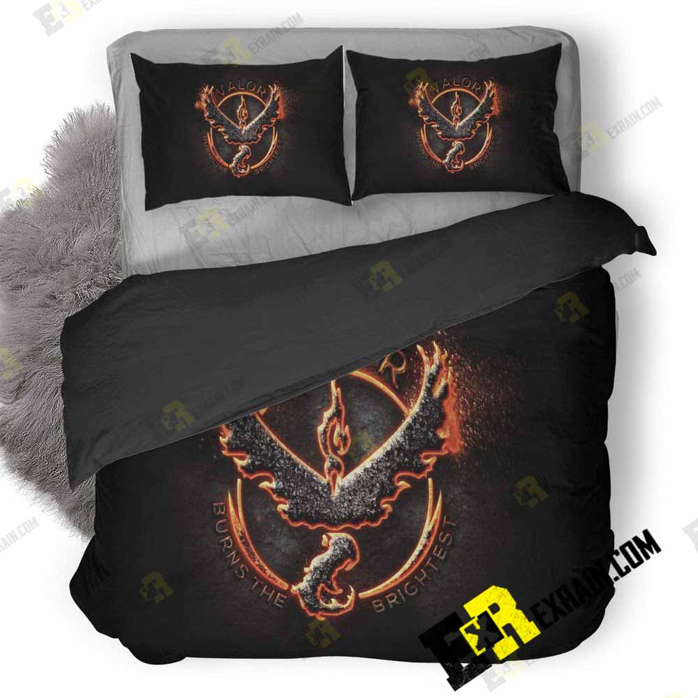 Team Valor Pokemon Go Image 3D Customized Duvet Cover Bedding Set