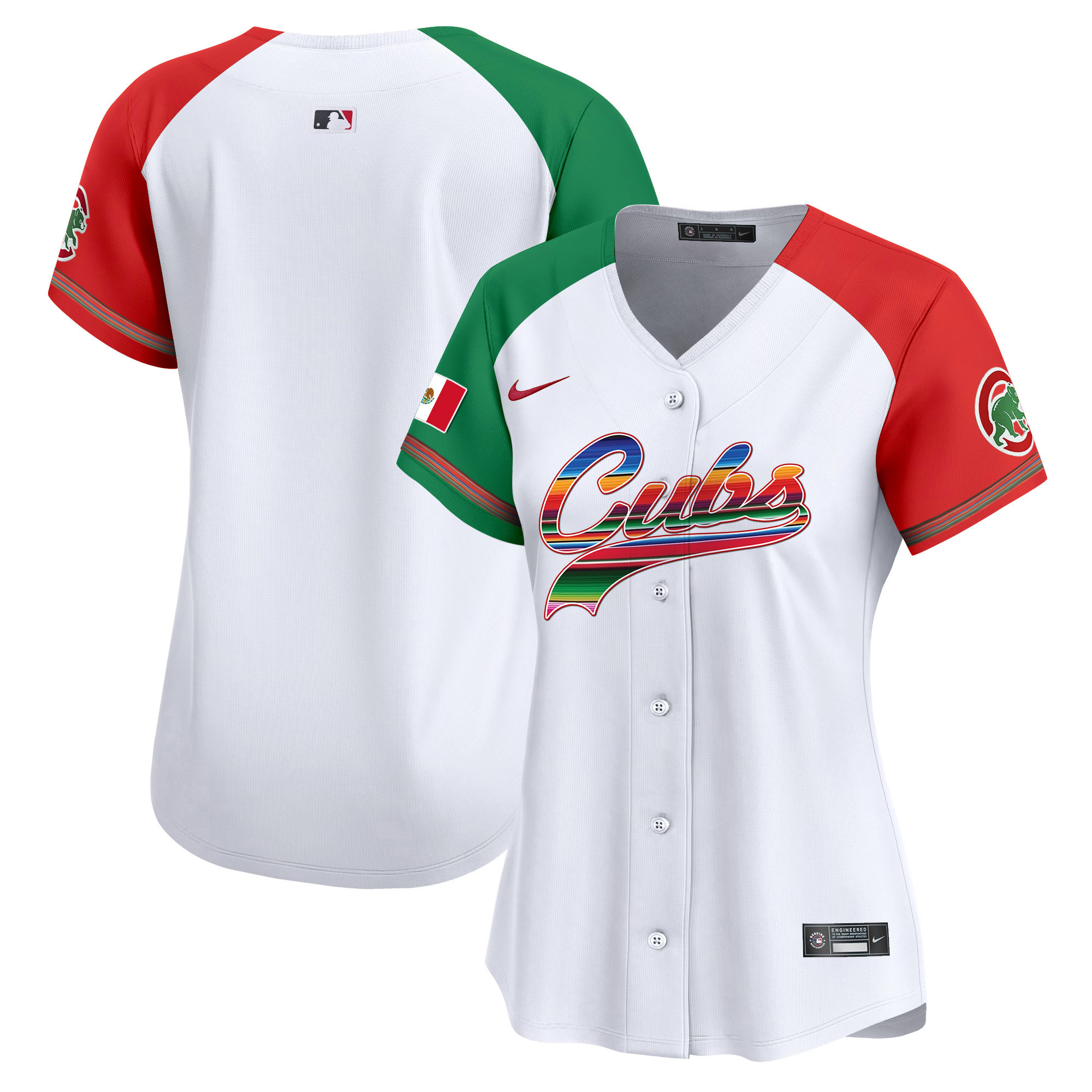 Team Women's Chicago Cubs Mexico Vapor Premier Limited V2 Alternate Jersey - All Stitched