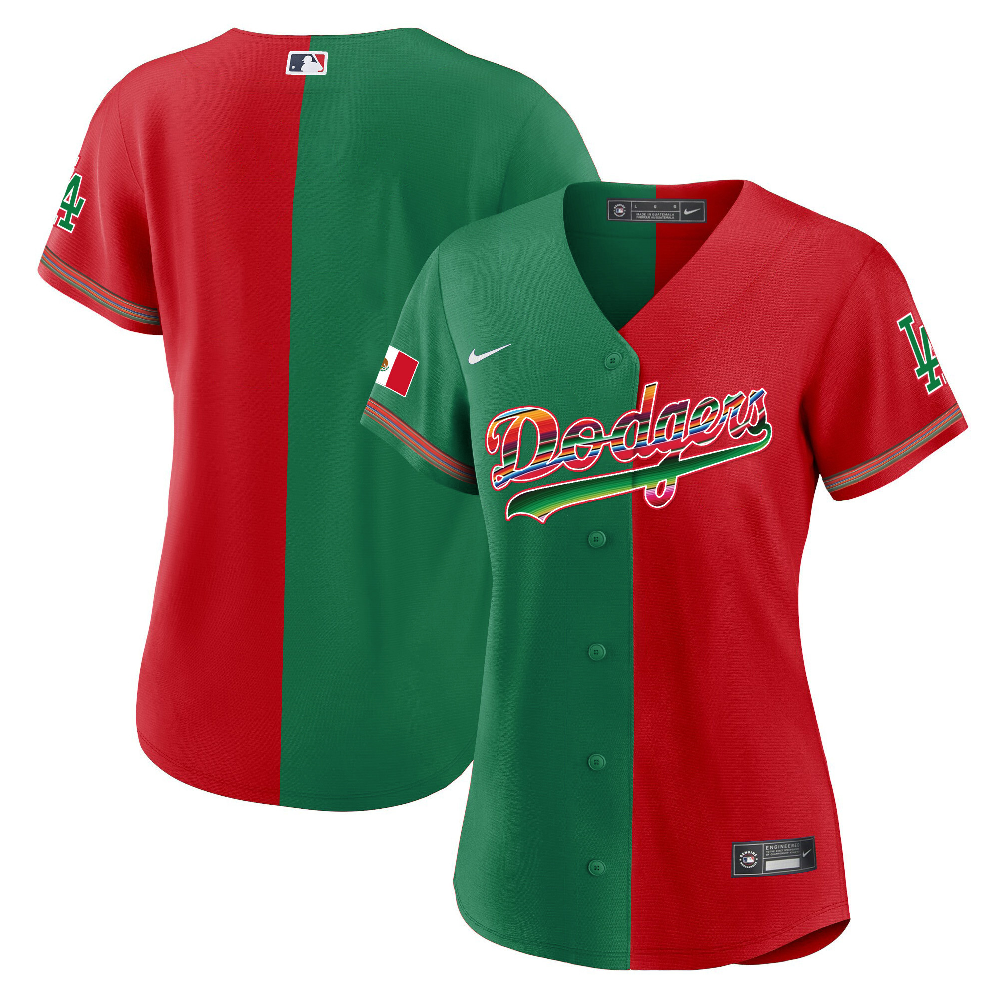 Team Women's Los Angeles Dodgers Mexico Baseball Limited Split Jersey - All Stitched
