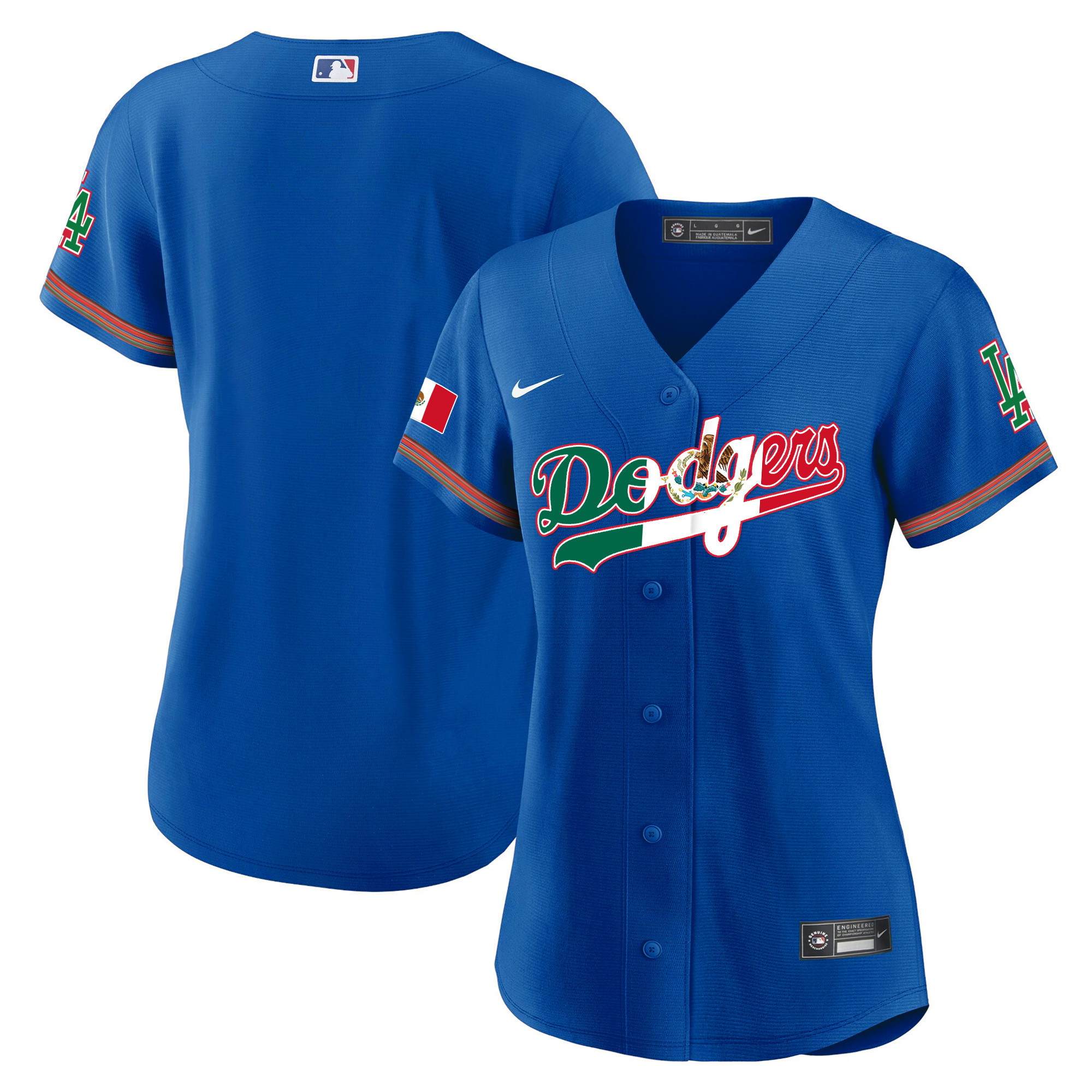 Team Women's Los Angeles Dodgers Mexico Baseball Limited V4 Royal Jersey - All Stitched