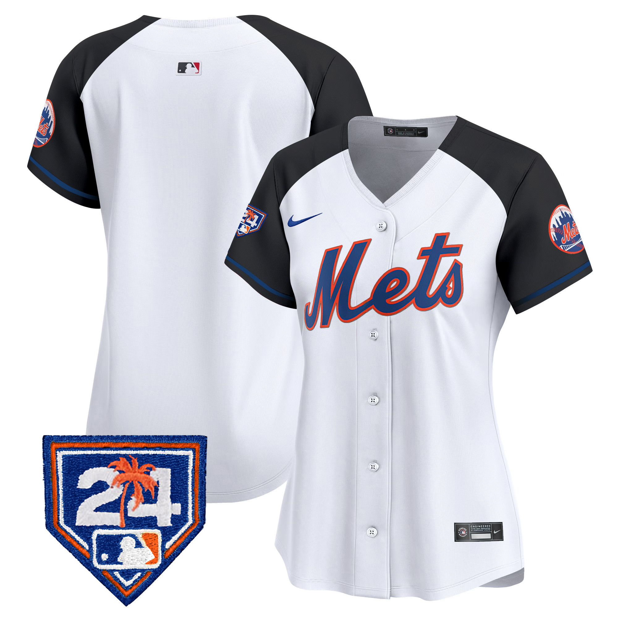 Team Women's New York Mets 2024 Spring Training Vapor Premier Limited V2 Alternate Jersey - All Stitched