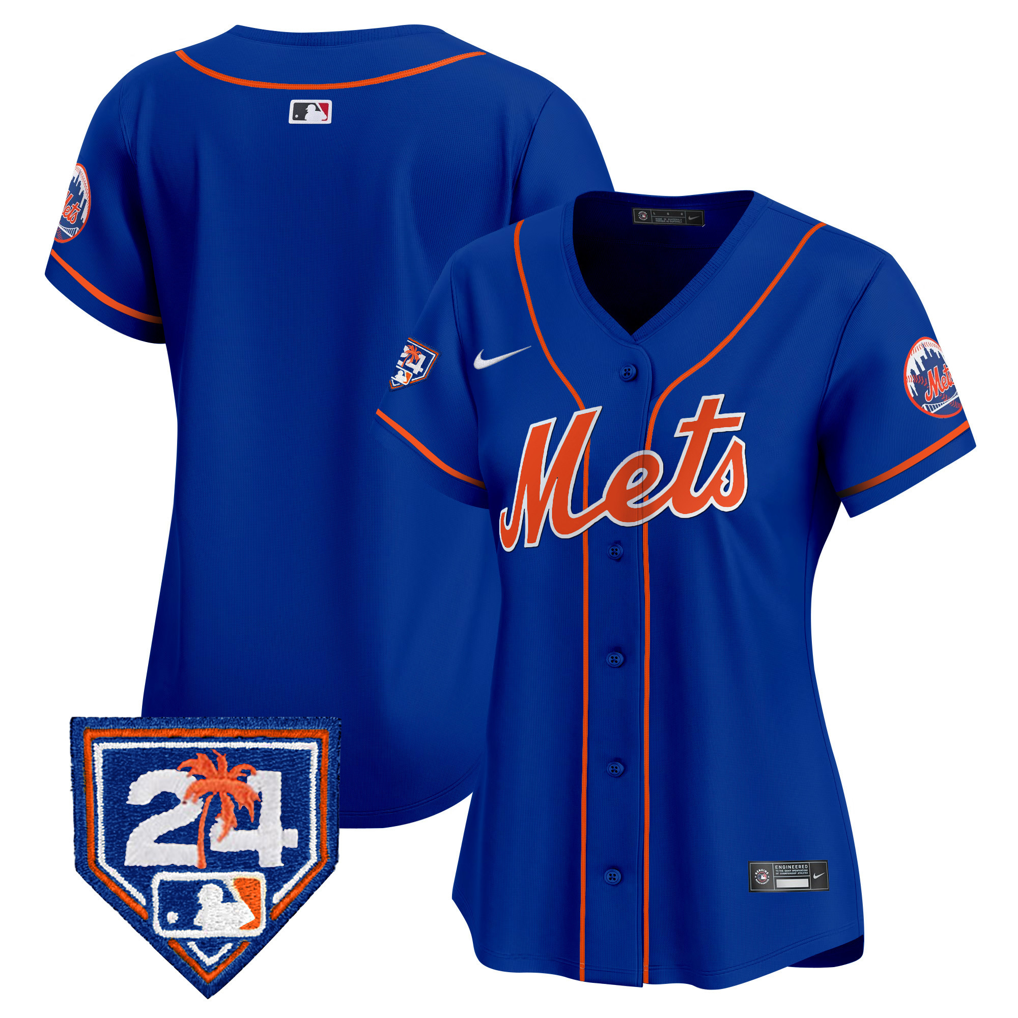 Team Women's New York Mets 2024 Spring Training Vapor Premier Limited V2 Royal Jersey - All Stitched