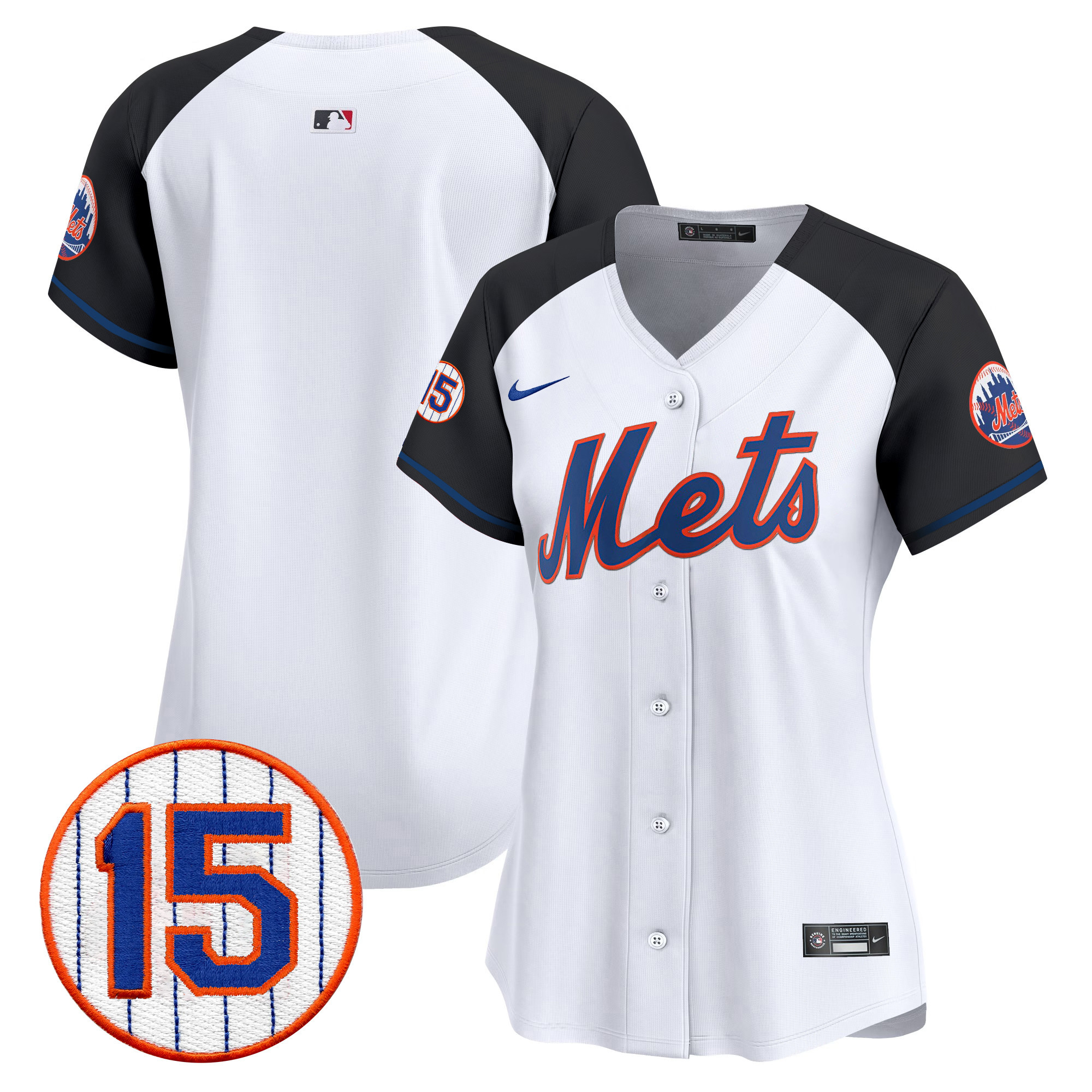 Team Women's New York Mets Jerry Grote Patch Vapor Premier Limited Alternate Jersey - All Stitched