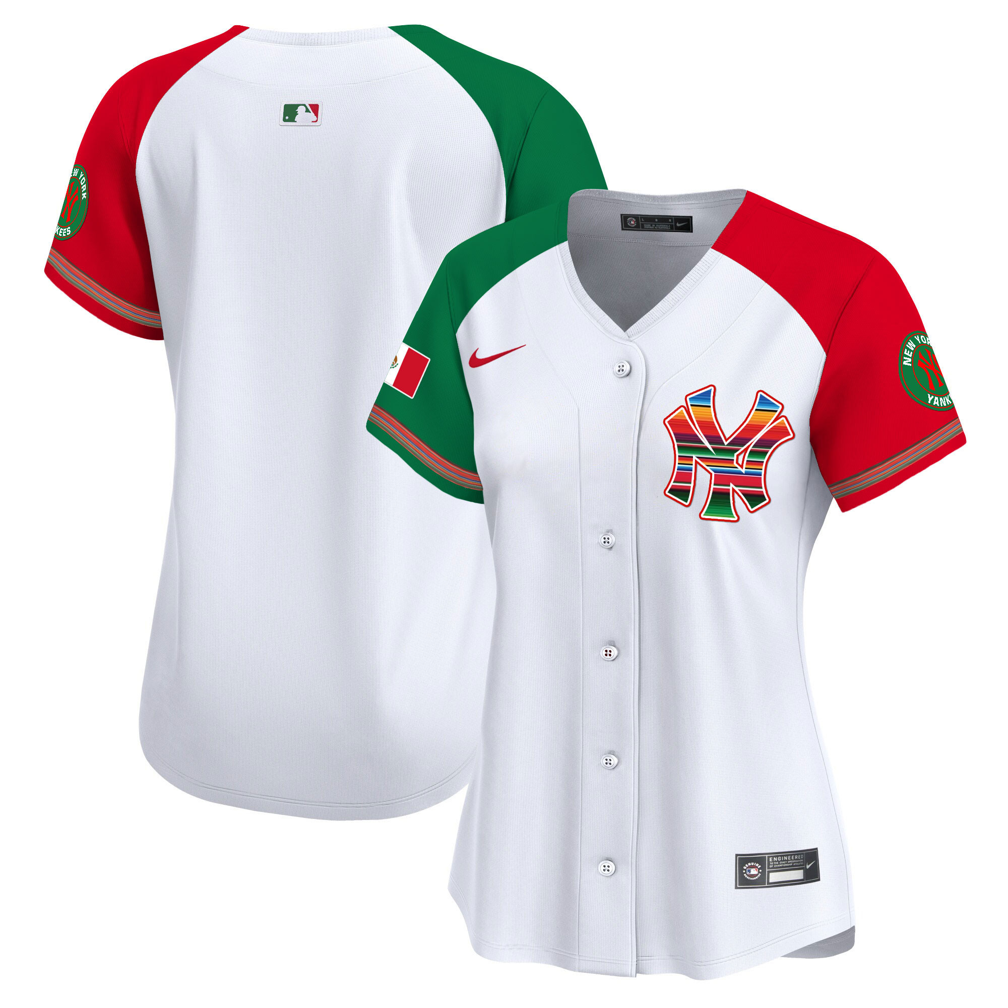 Team Women's New York Yankees Mexico Vapor Premier Limited Alternate Jersey - All Stitched