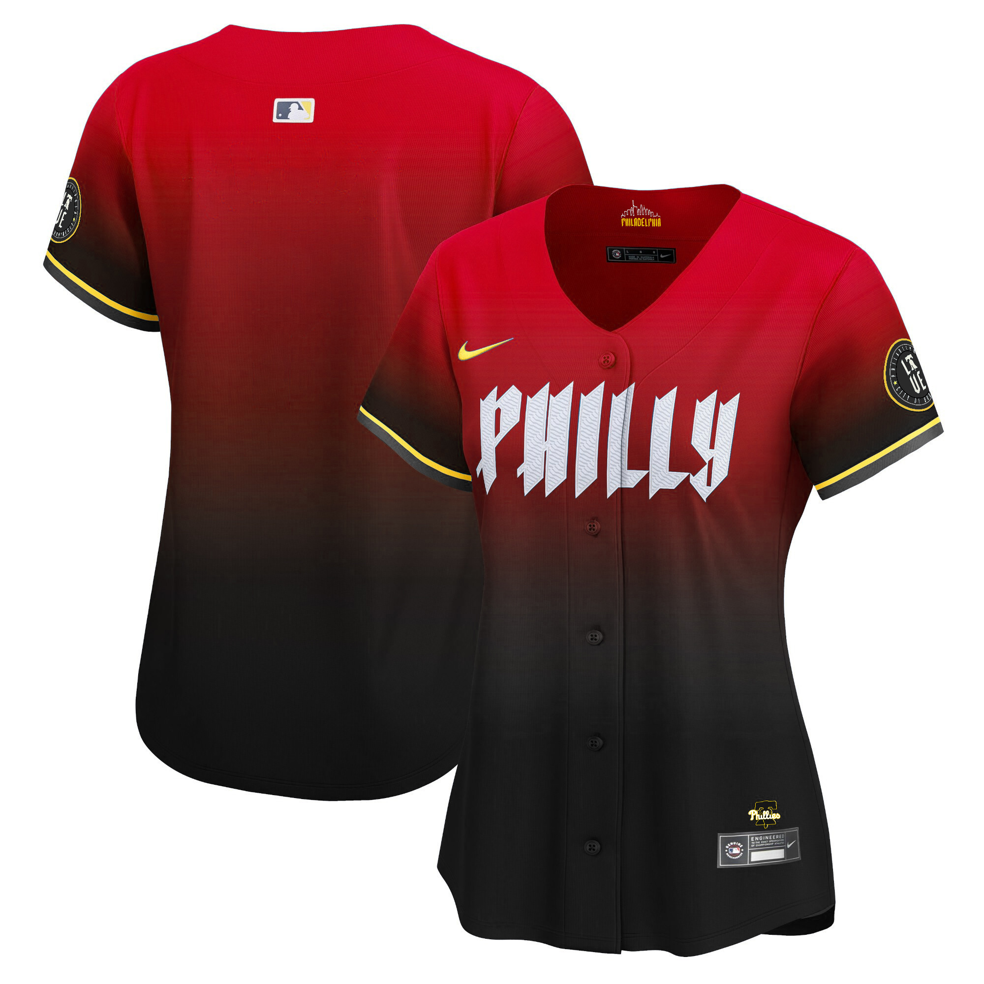 Team Women's Philadelphia Phillies 2024 City Connect Vapor Premier Limited Red Jersey - All Stitched