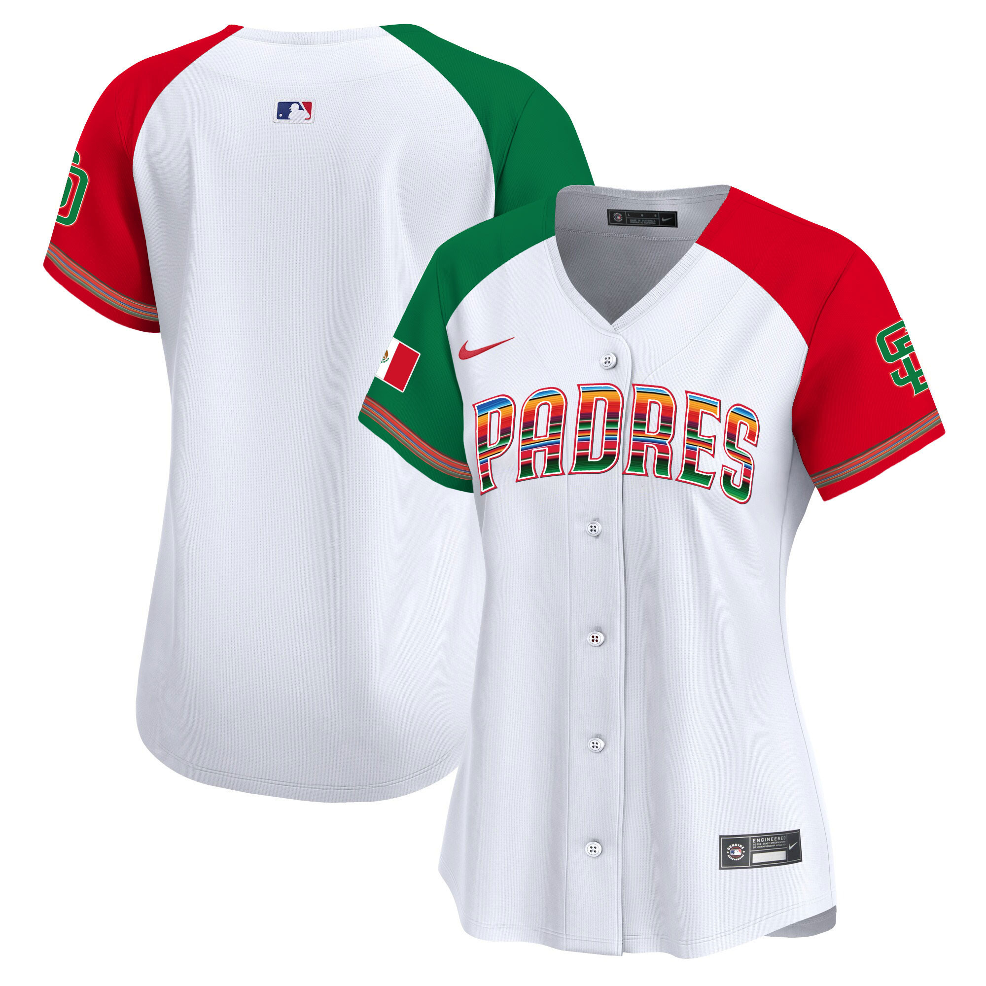 Team Women's San Diego Padres Mexico Premier Limited Alternate Jersey - All Stitched